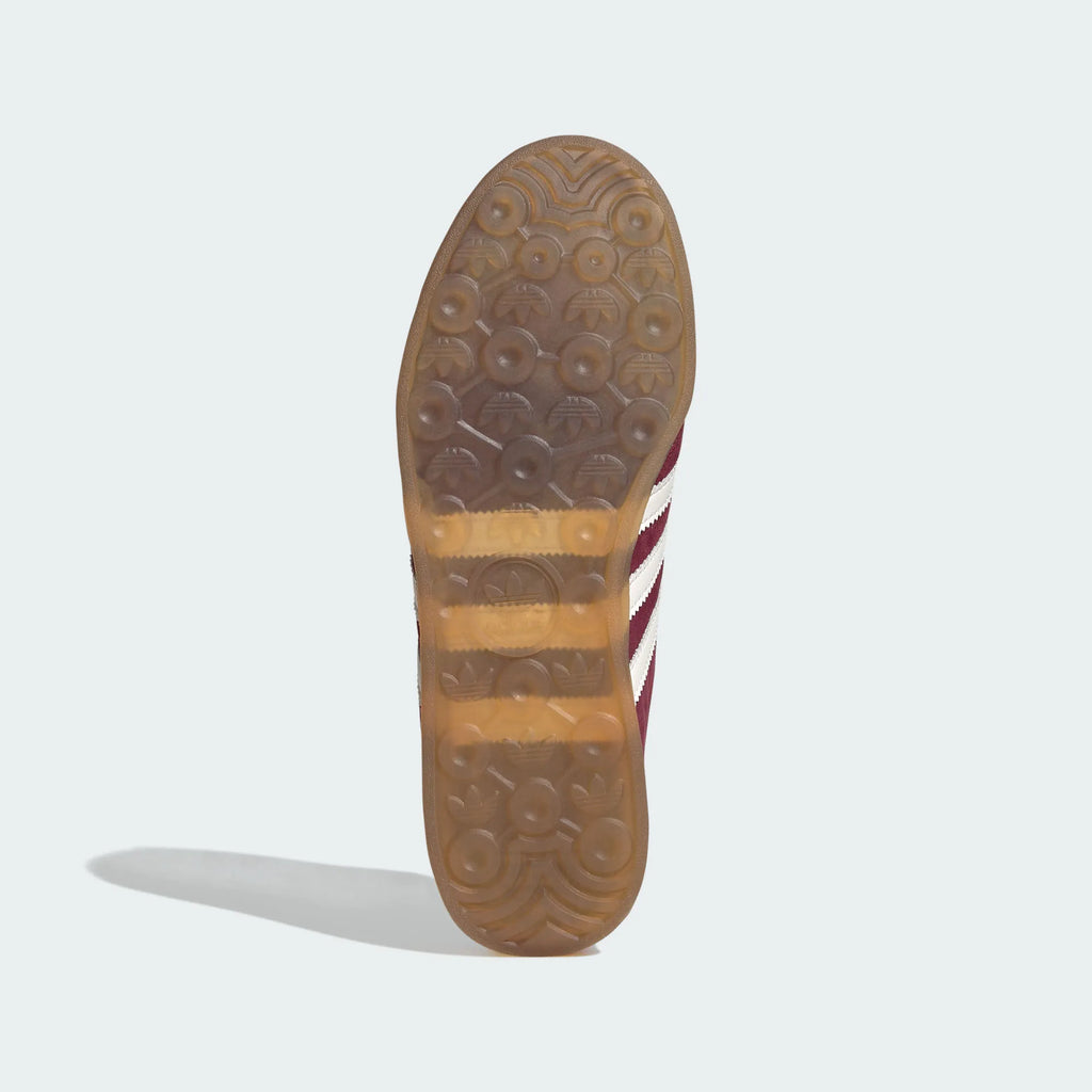 Adidas Originals – Burgundy / Off-White Suede Casual Sneakers