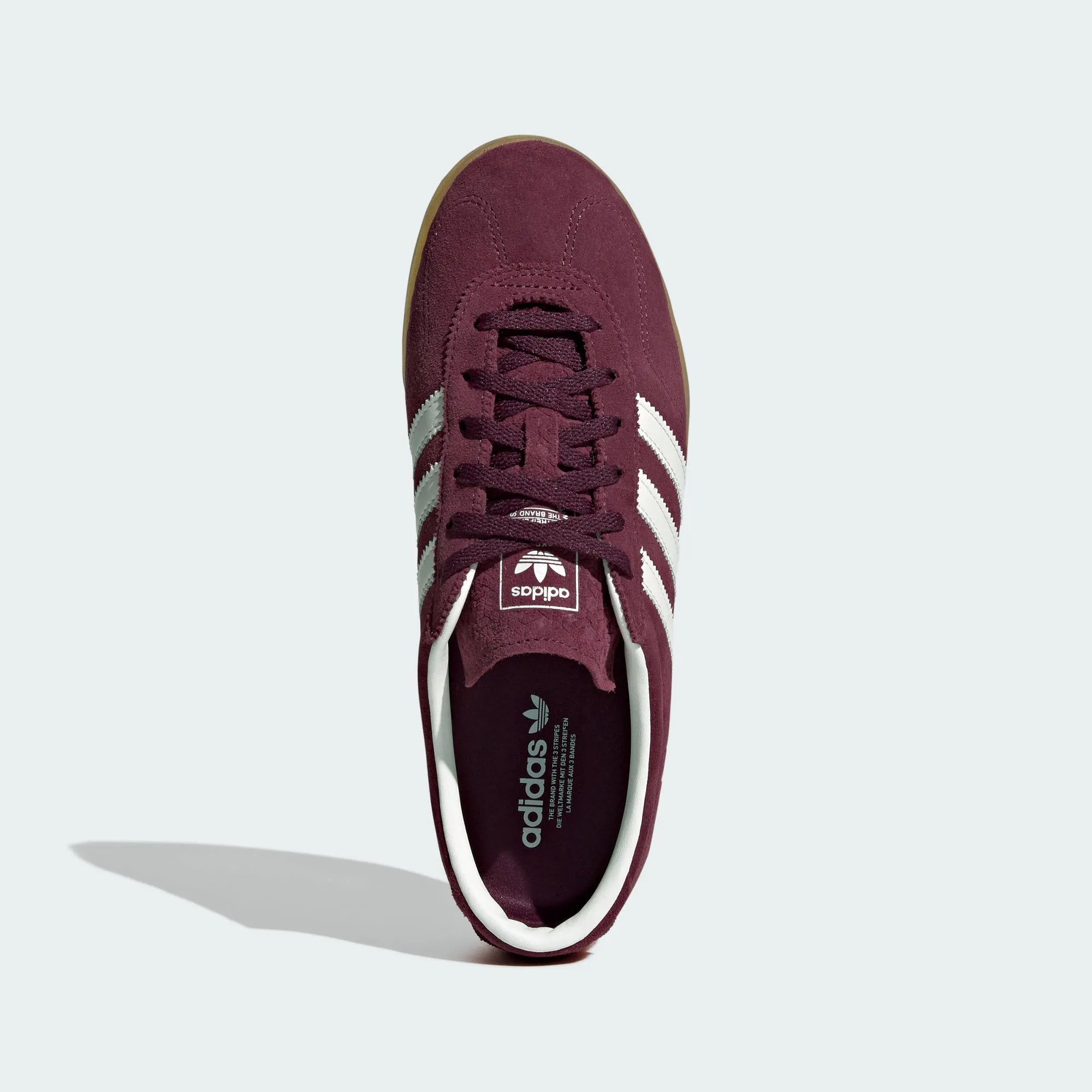 Adidas Originals – Burgundy / Off-White Suede Casual Sneakers