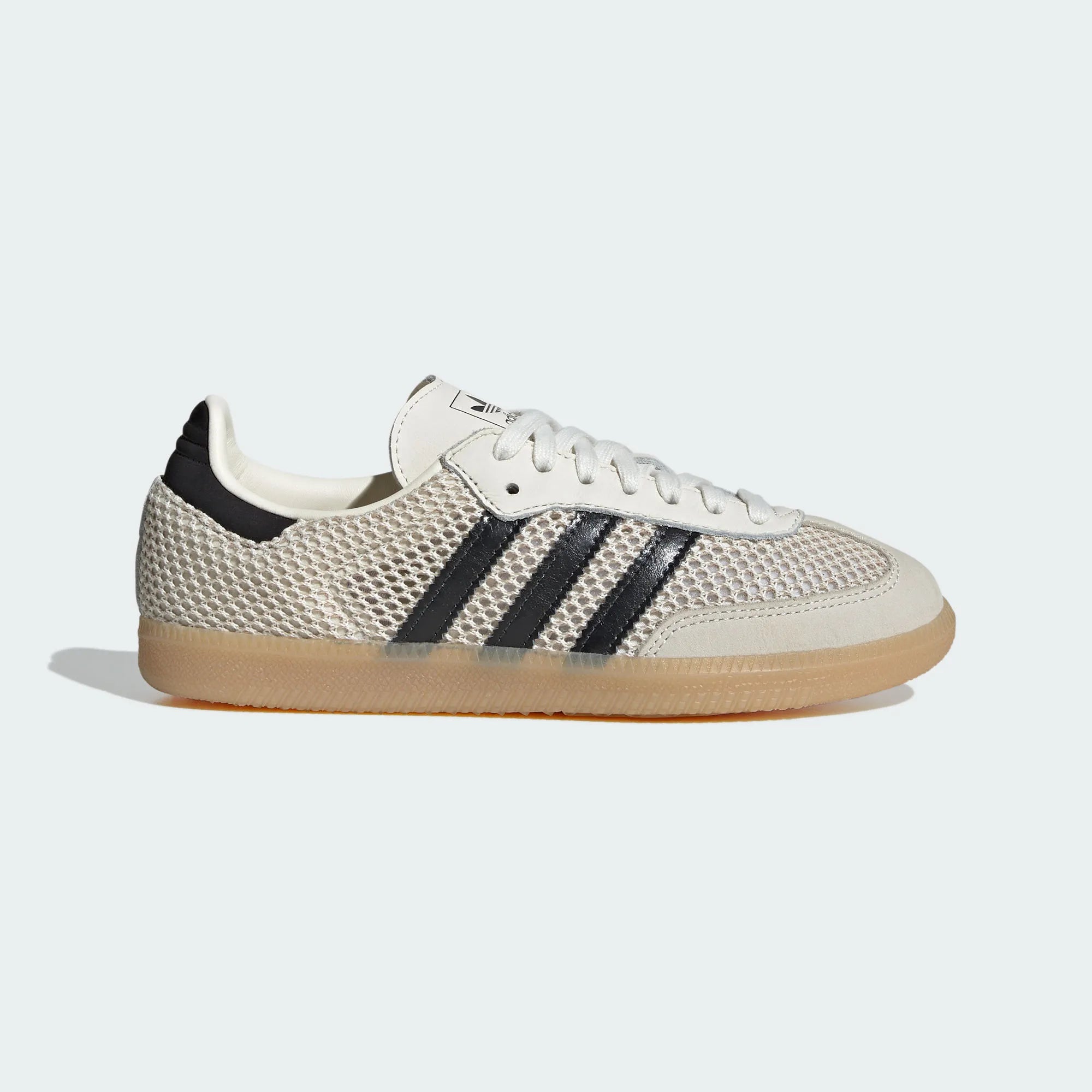 Adidas Originals – Cream / Black Mesh & Leather Casual Sneakers