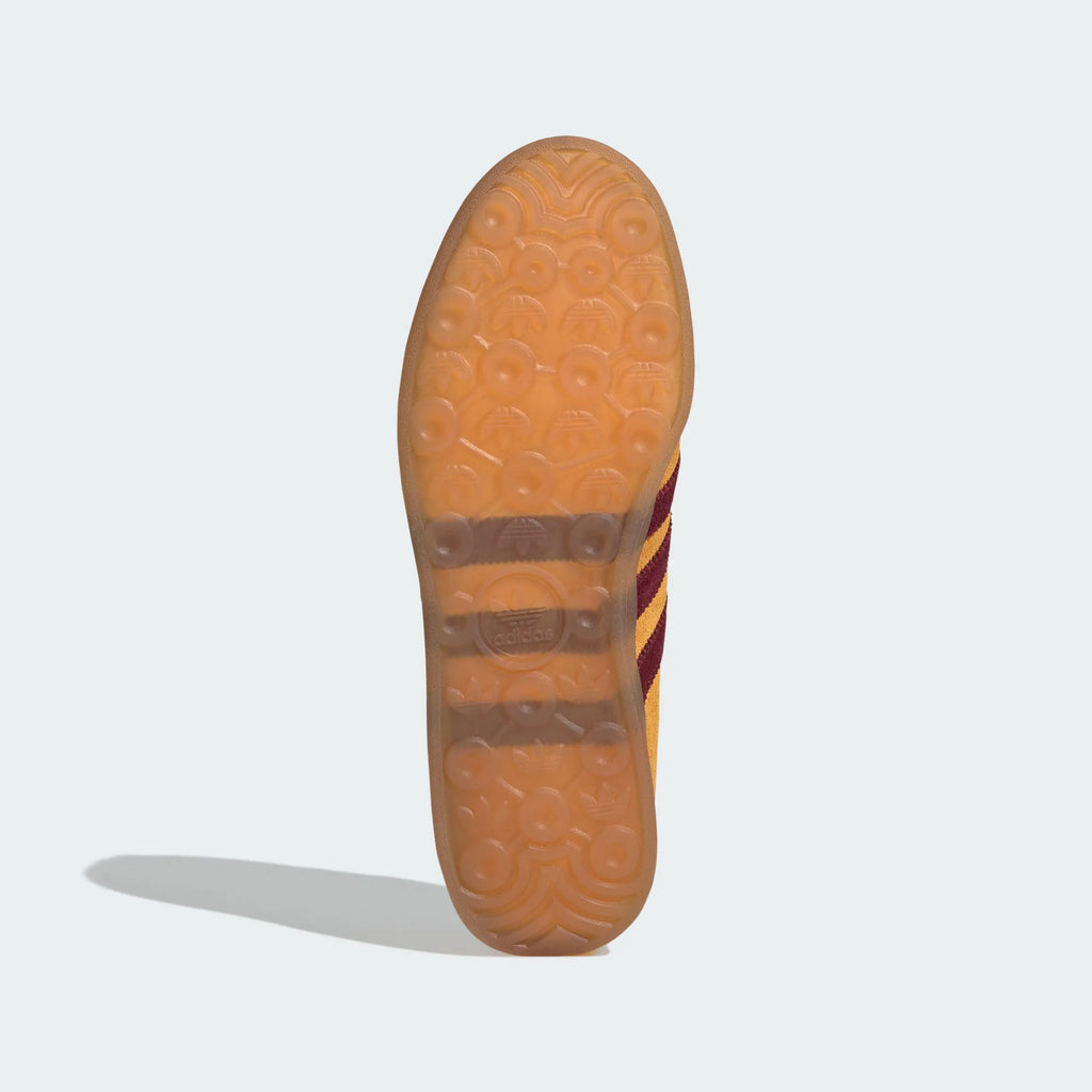 Adidas Originals – Golden Yellow / Burgundy Suede Casual Sneakers