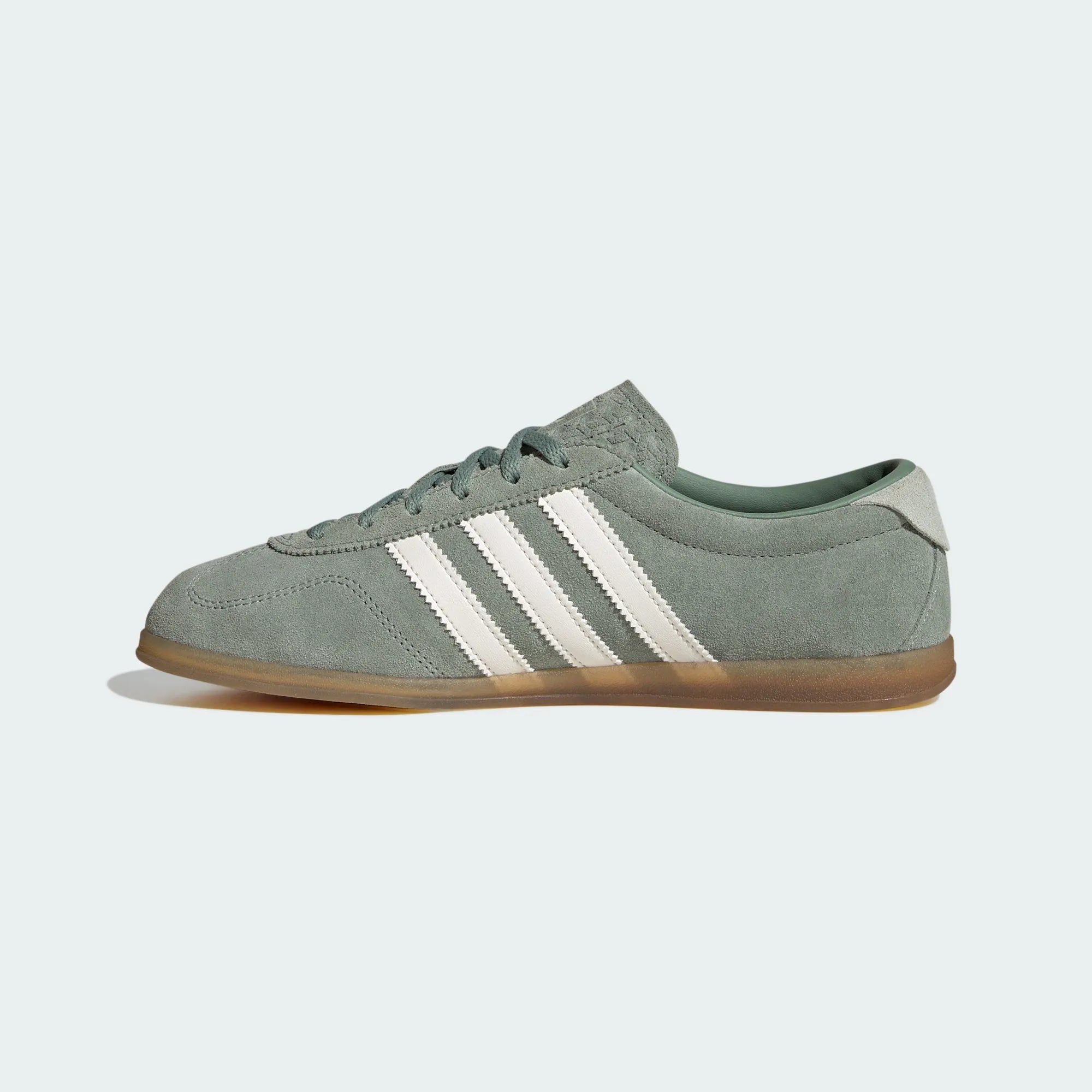 Adidas Originals – Sage Green / Off-White Suede Casual Sneakers