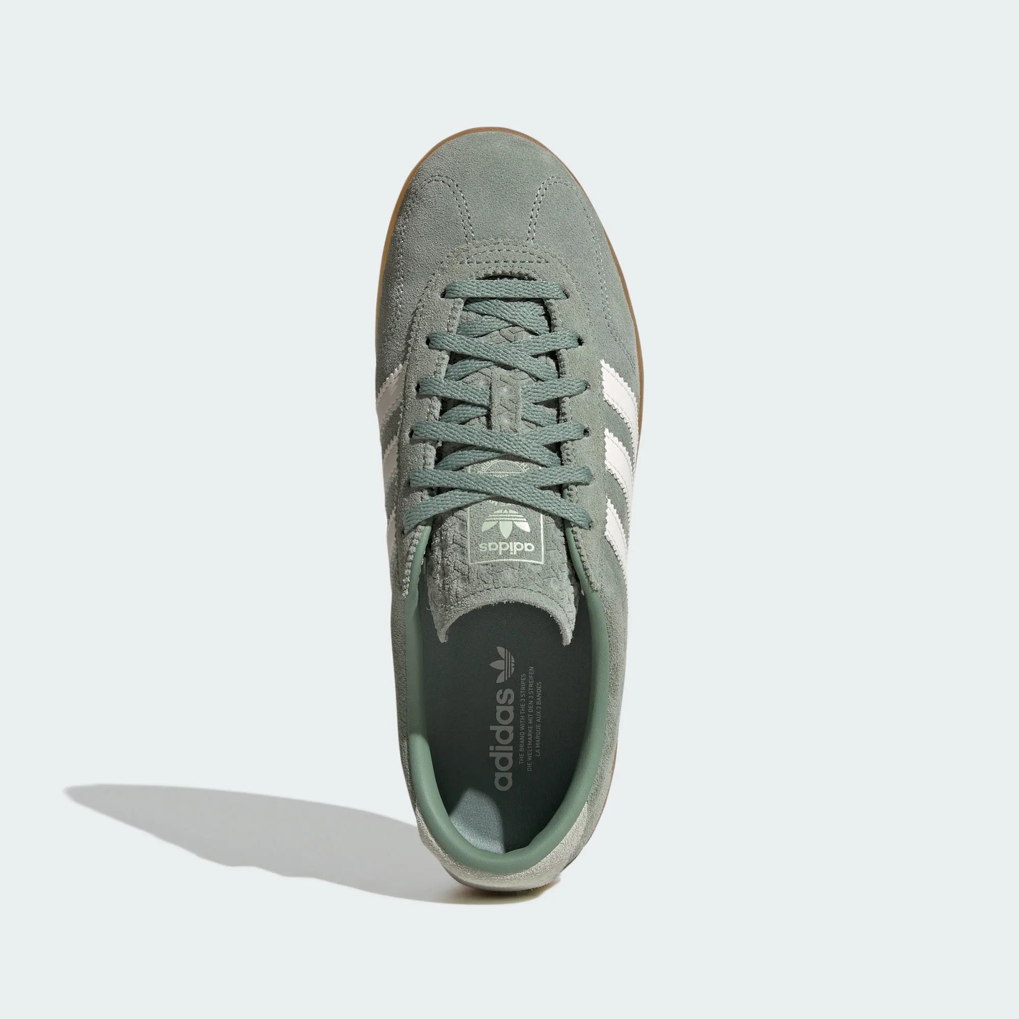 Adidas Originals – Sage Green / Off-White Suede Casual Sneakers