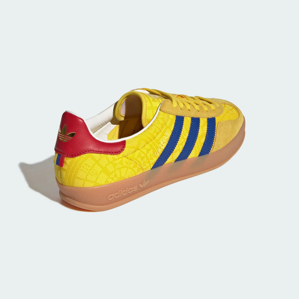 Adidas Originals – Yellow / Blue Jacquard Suede Casual Sneakers