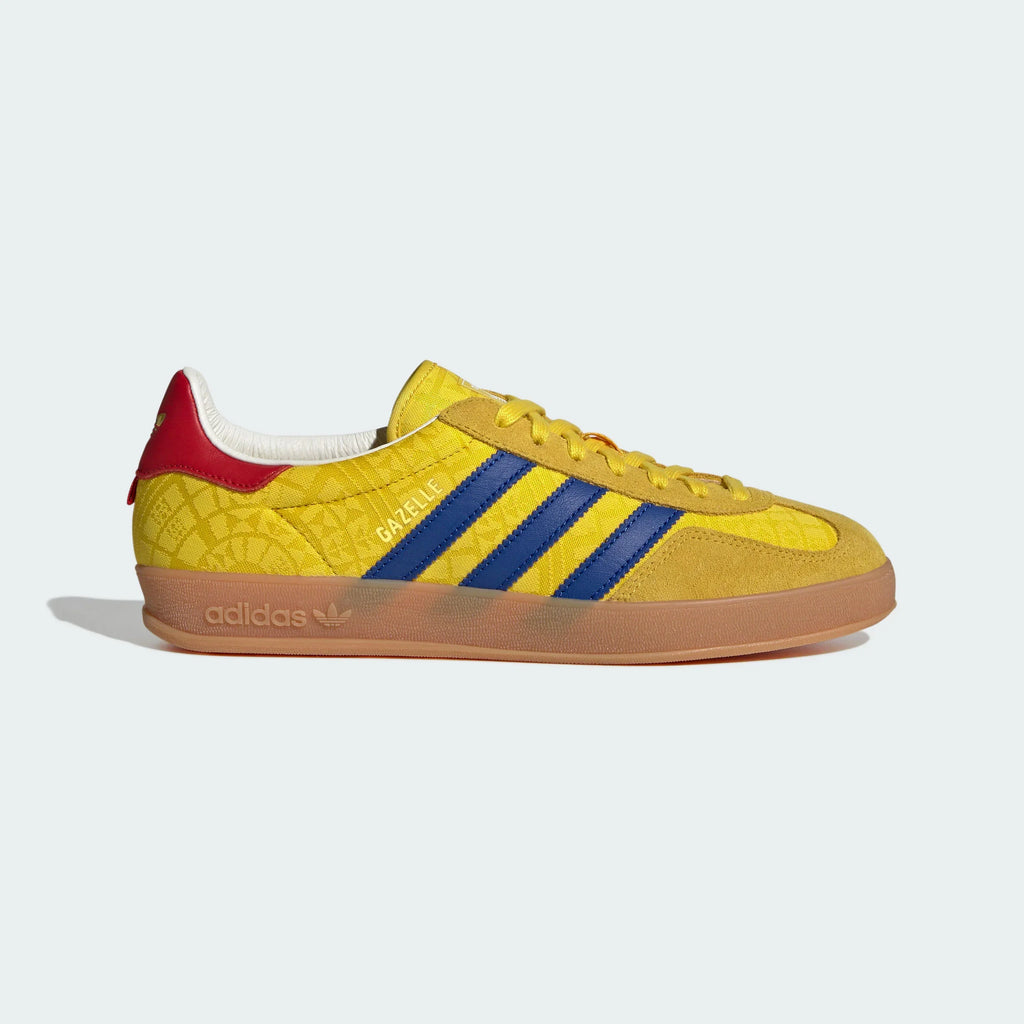 Adidas Originals – Yellow / Blue Jacquard Suede Casual Sneakers