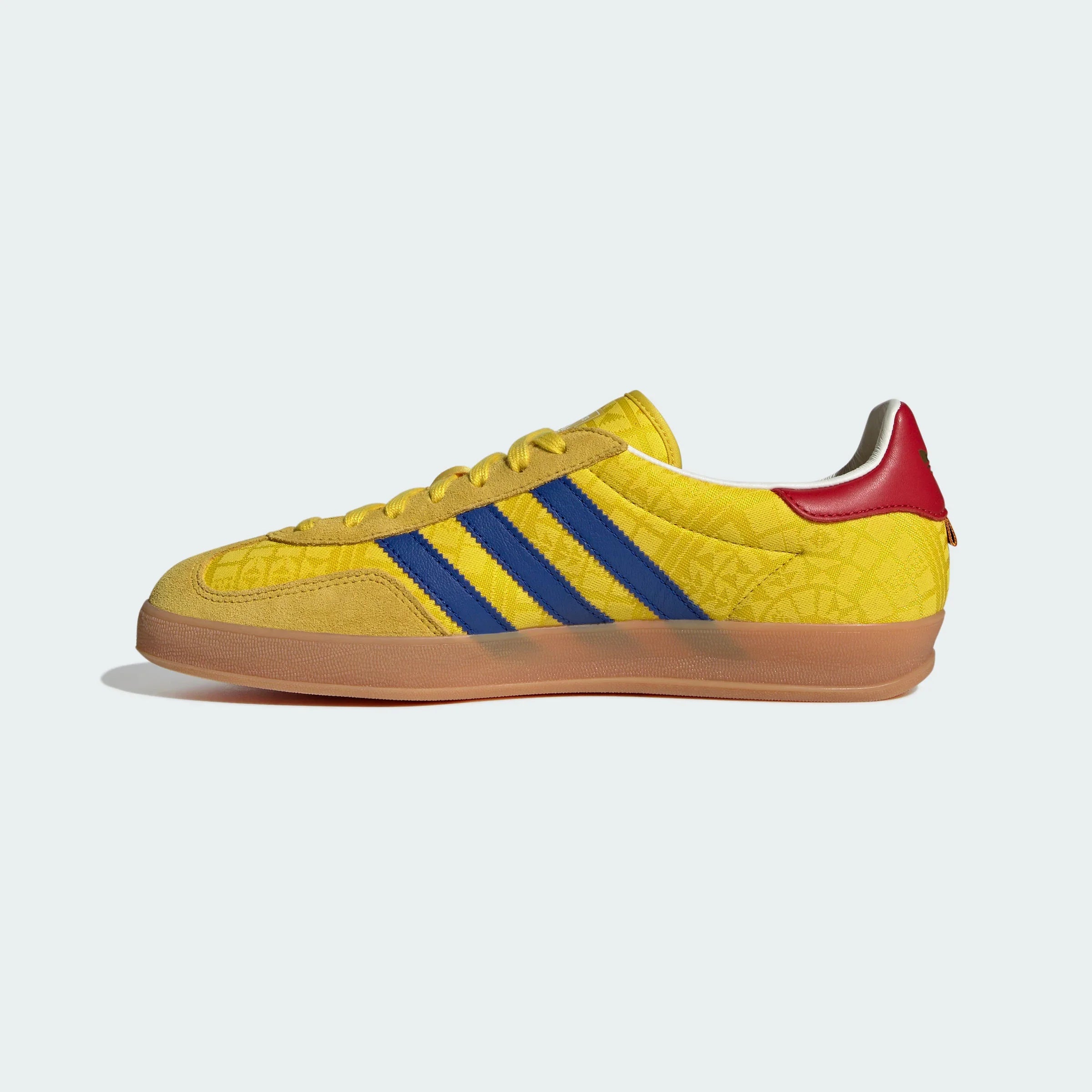 Adidas Originals – Yellow / Blue Jacquard Suede Casual Sneakers