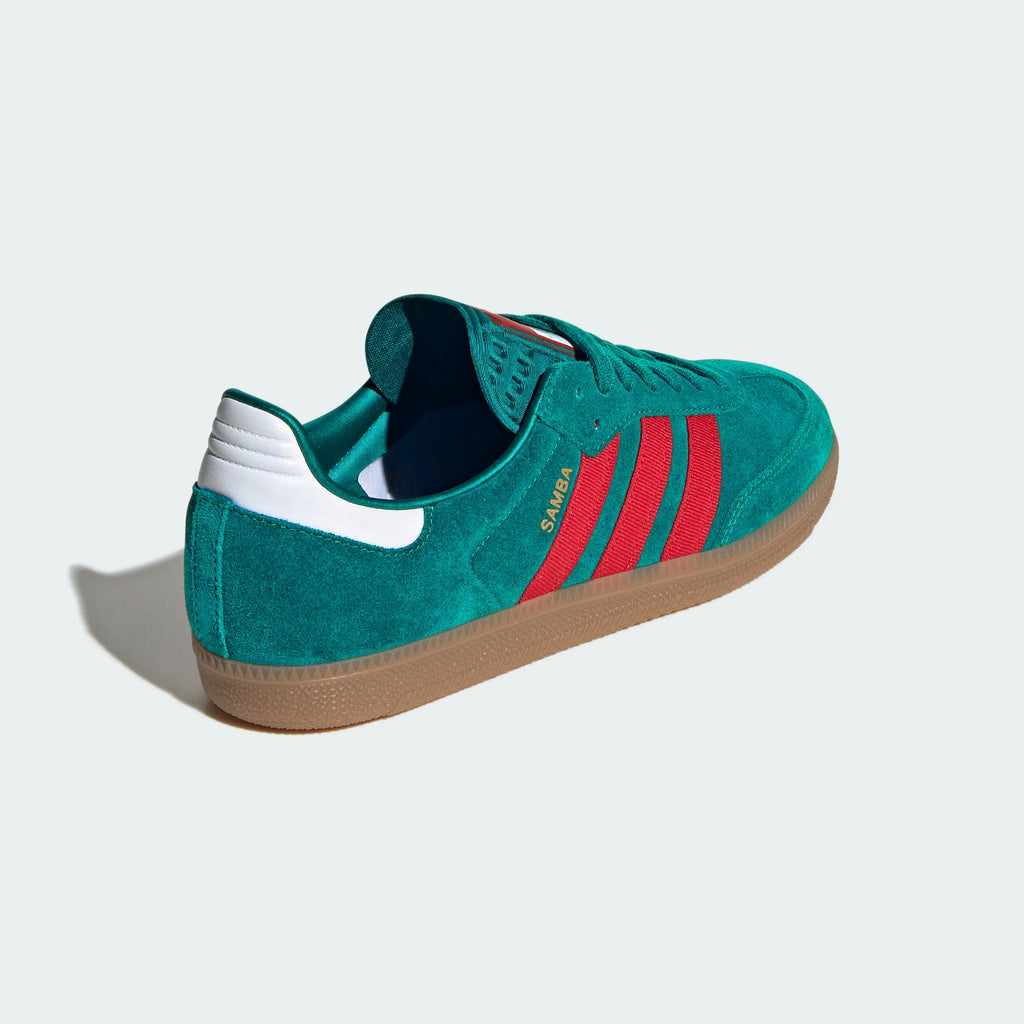 Adidas Originals – Dark Green / Red Suede Casual Sneakers