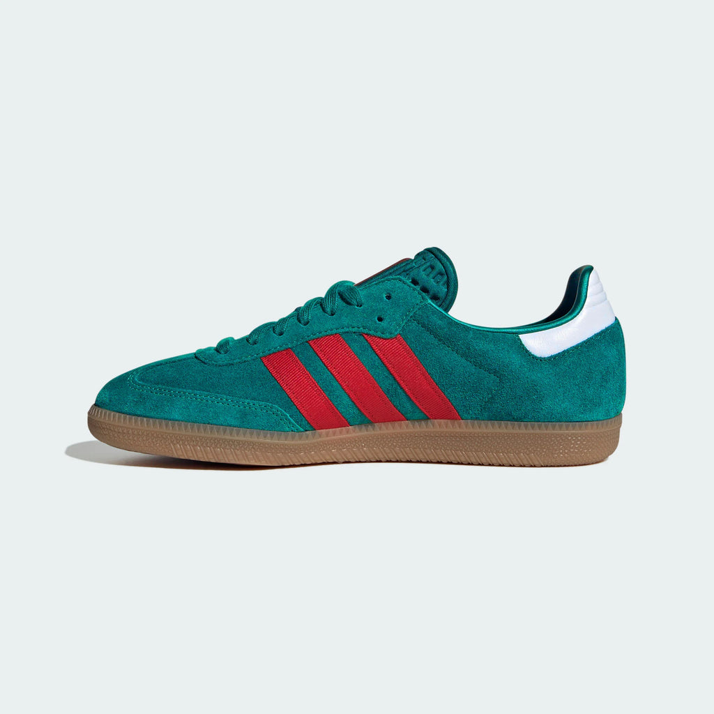Adidas Originals – Dark Green / Red Suede Casual Sneakers