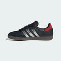 Adidas Originals – Black / Silver / Red Leather Casual Sneakers