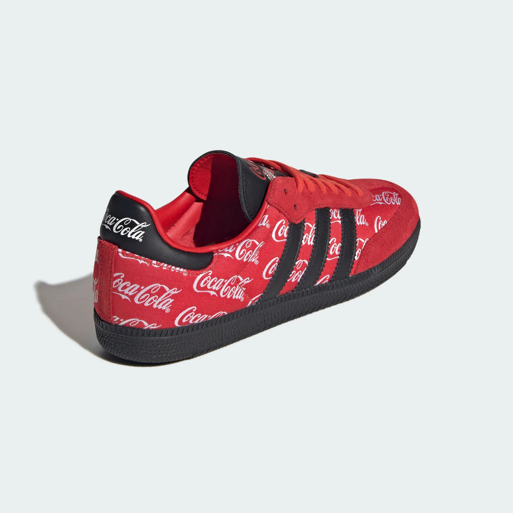 Adidas Originals – Red / Black Coca-Cola Print Suede Casual Sneakers