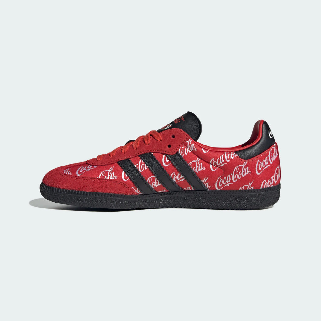 Adidas Originals – Red / Black Coca-Cola Print Suede Casual Sneakers