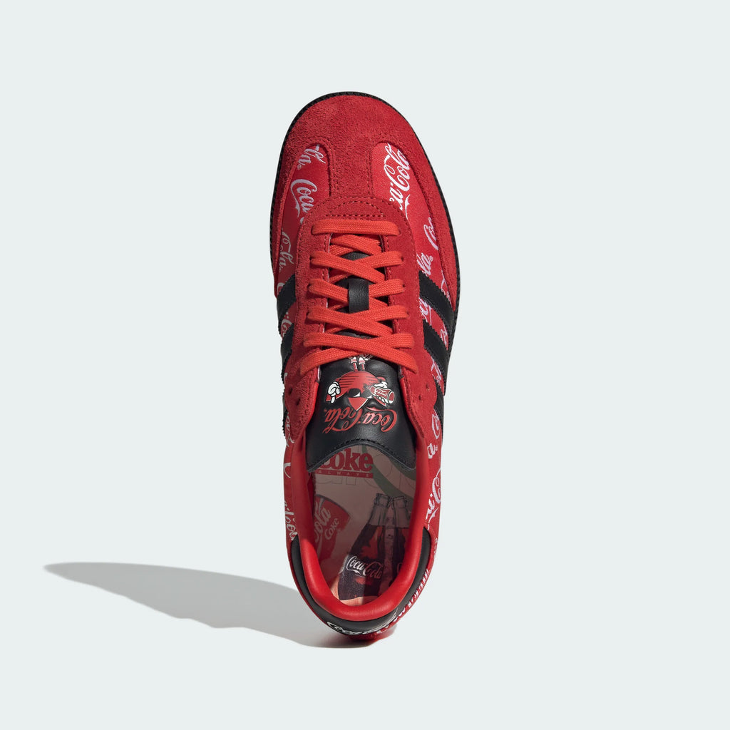 Adidas Originals – Red / Black Coca-Cola Print Suede Casual Sneakers