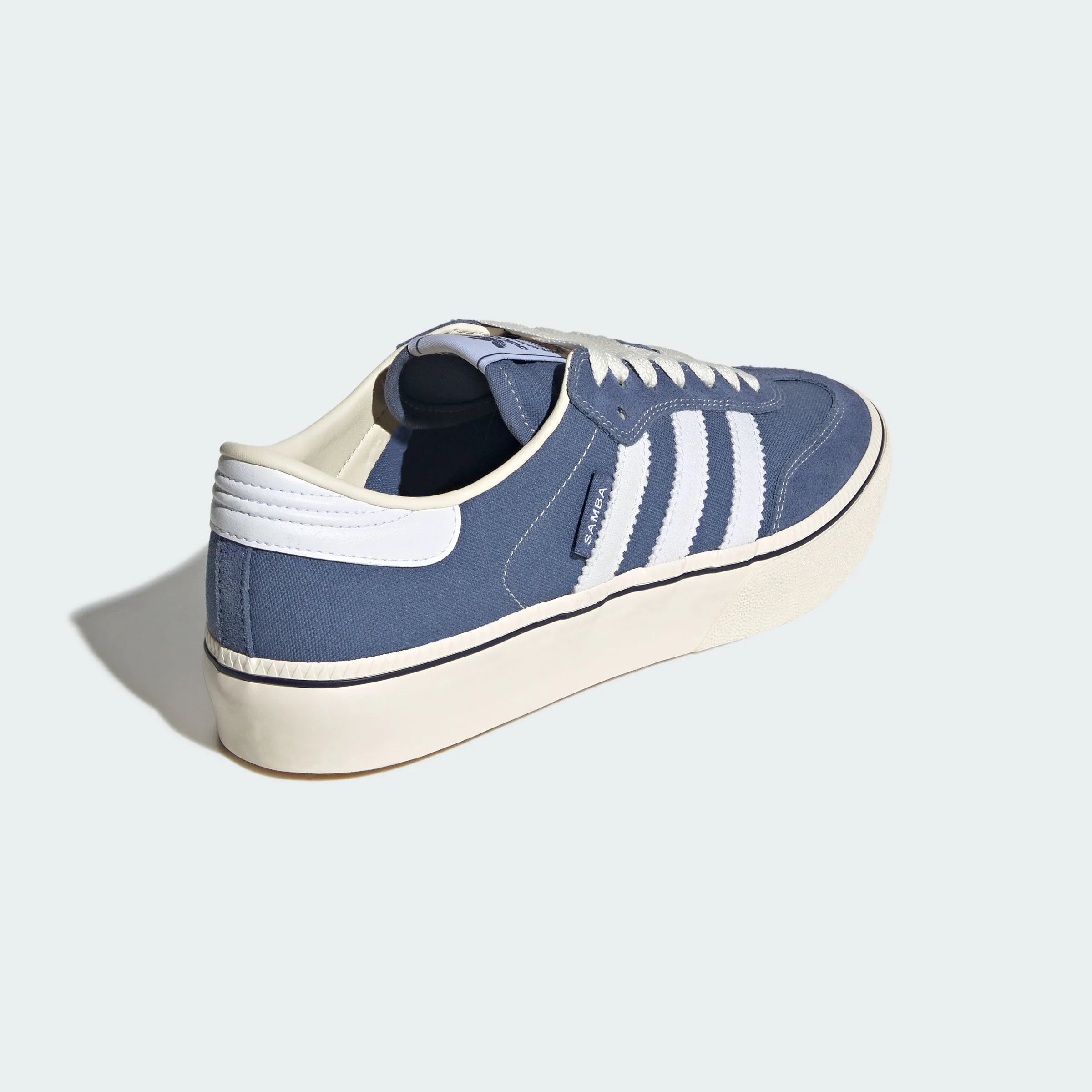 Adidas Originals – Navy Blue / White Canvas Platform Casual Sneakers