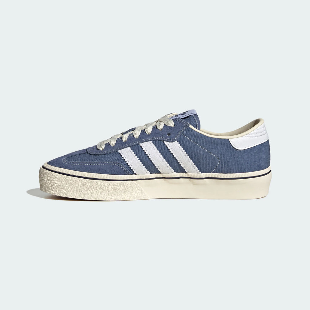 Adidas Originals – Navy Blue / White Canvas Platform Casual Sneakers