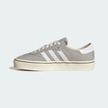 Adidas Originals – Grey / White Canvas & Suede Platform Casual Sneakers