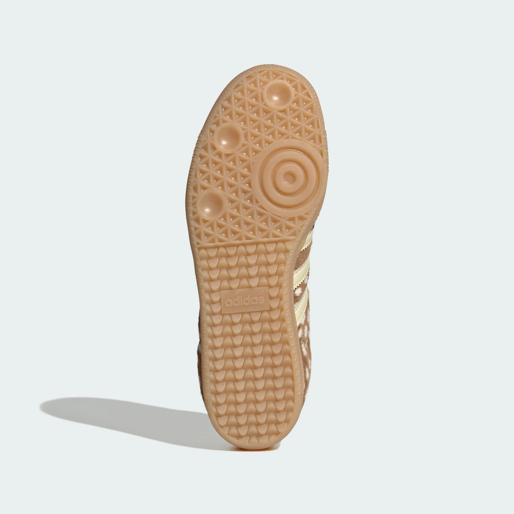 Adidas Originals – Brown / Pink Polka-Dot Pony Hair Casual Sneakers