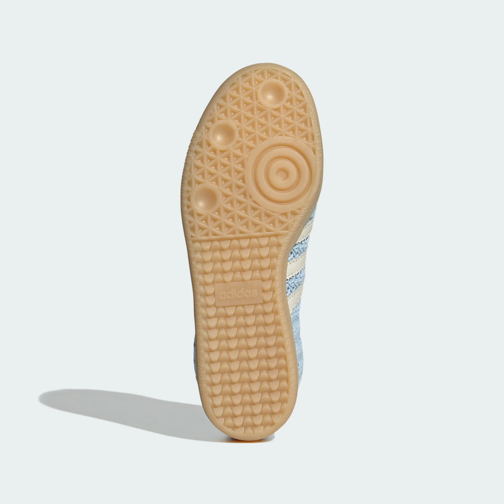 Adidas Originals – Light Blue / Cream Woven Suede Casual Sneakers