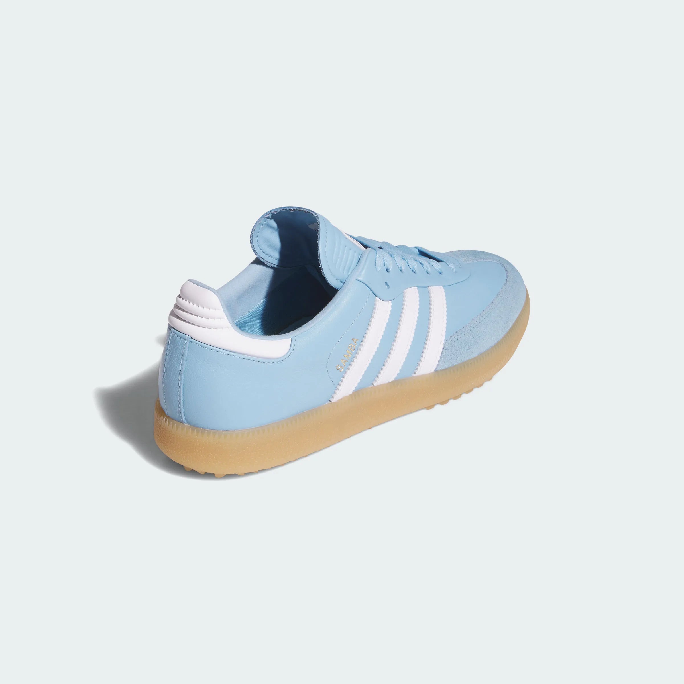 Adidas Originals – Baby Blue / White Leather & Suede Casual Sneakers