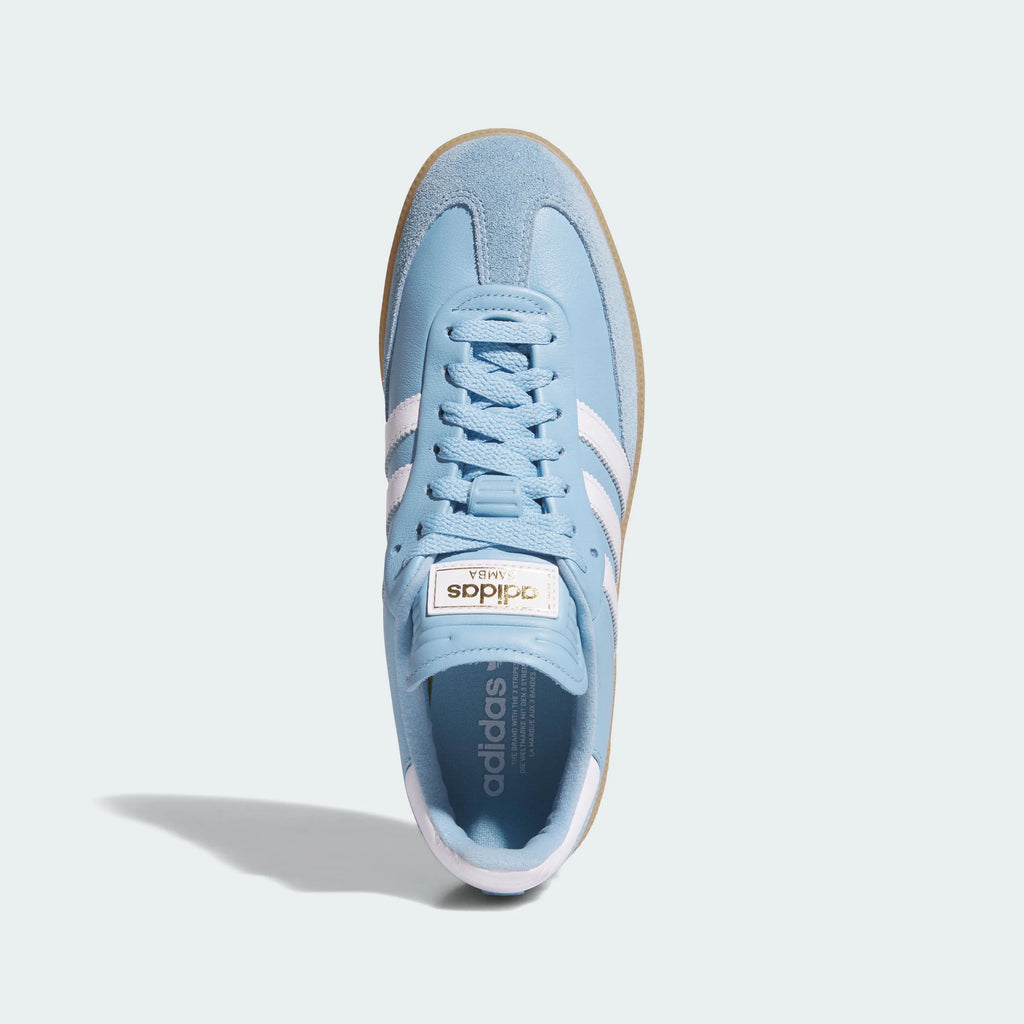 Adidas Originals – Baby Blue / White Leather & Suede Casual Sneakers