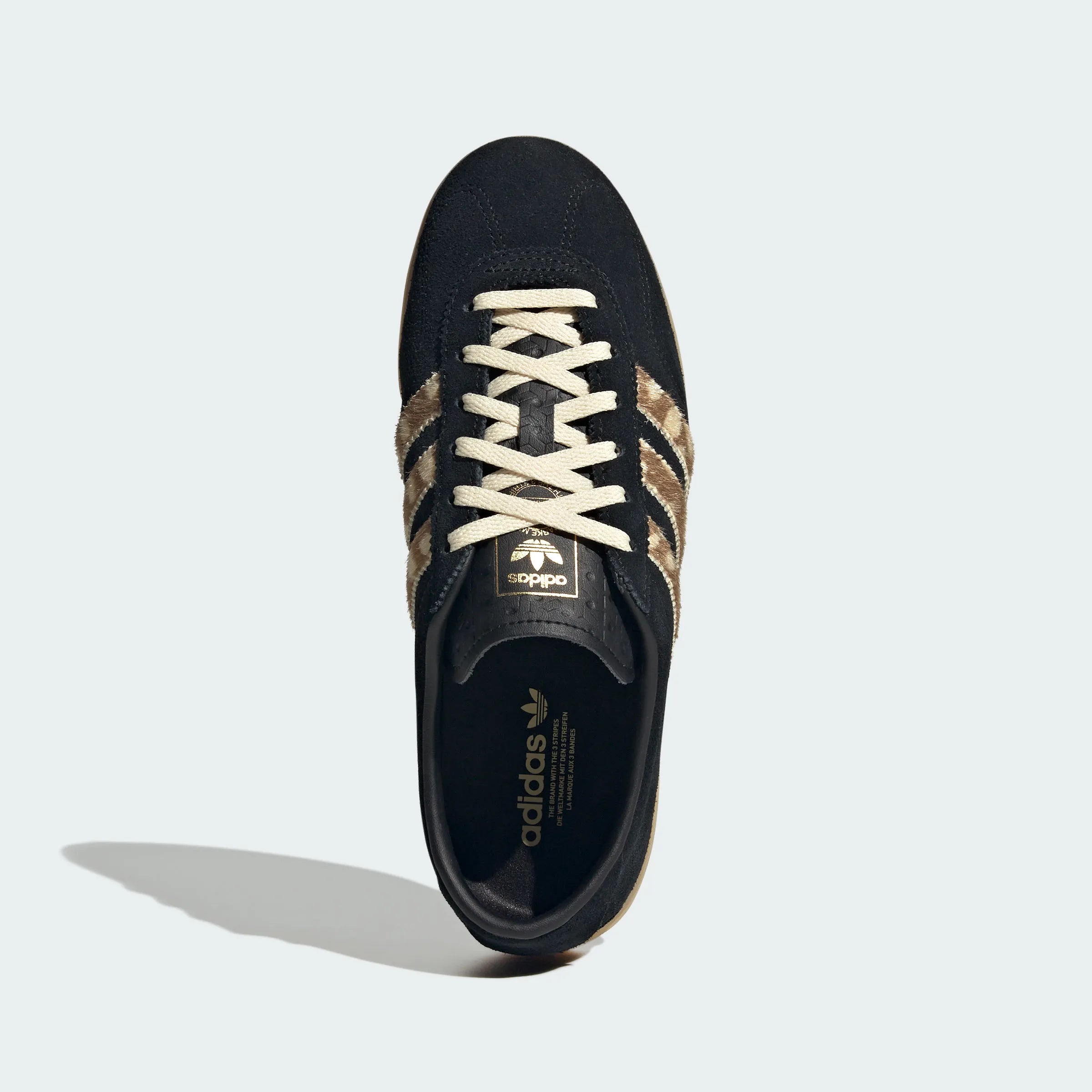 Adidas Originals – Black Leopard Print Suede Casual Sneakers