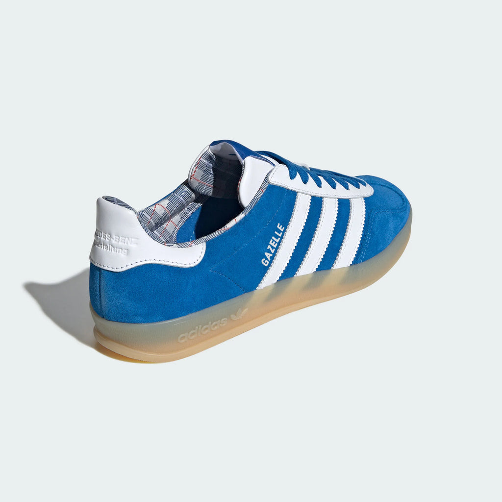Adidas Originals – Bright Blue / White Suede Casual Sneakers