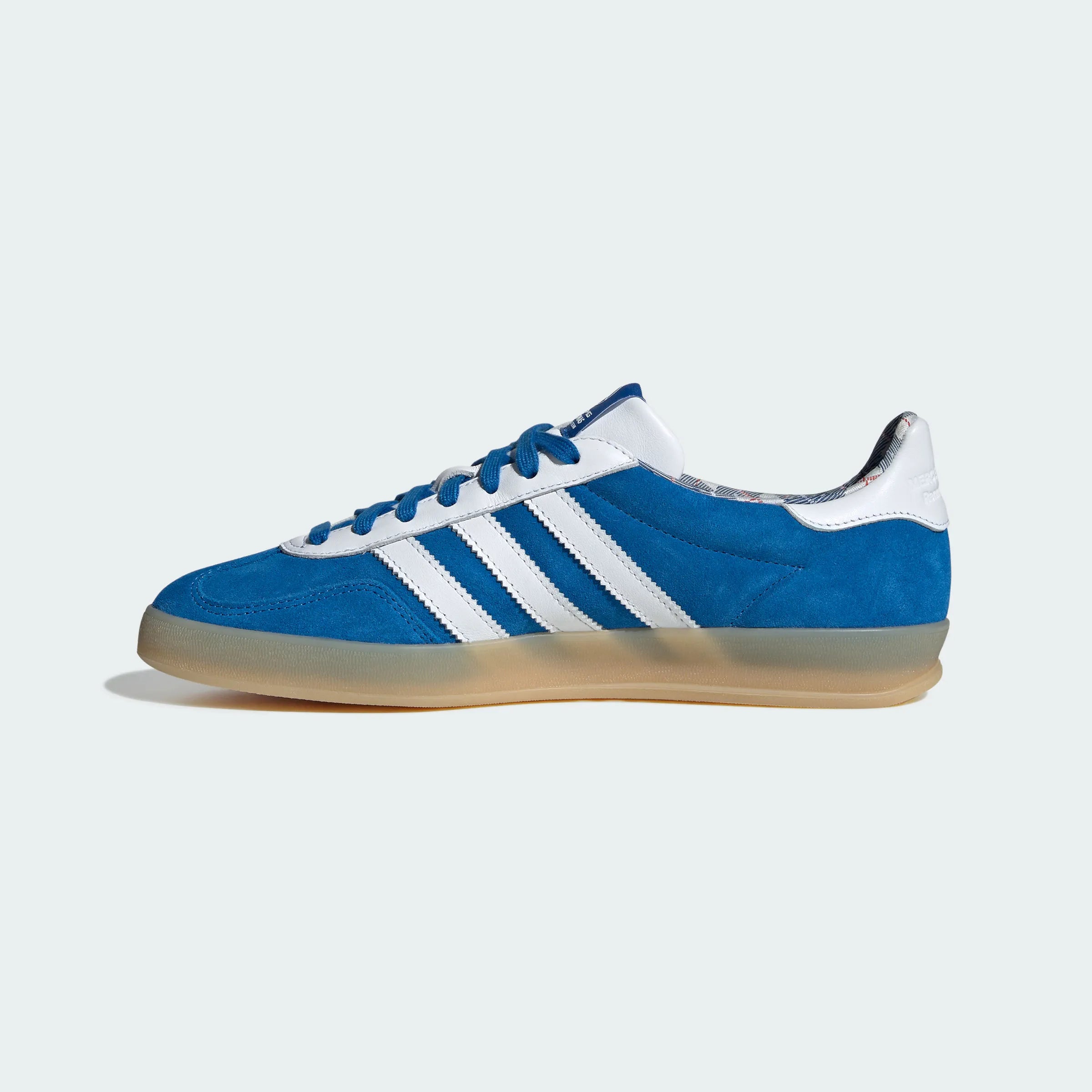 Adidas Originals – Bright Blue / White Suede Casual Sneakers