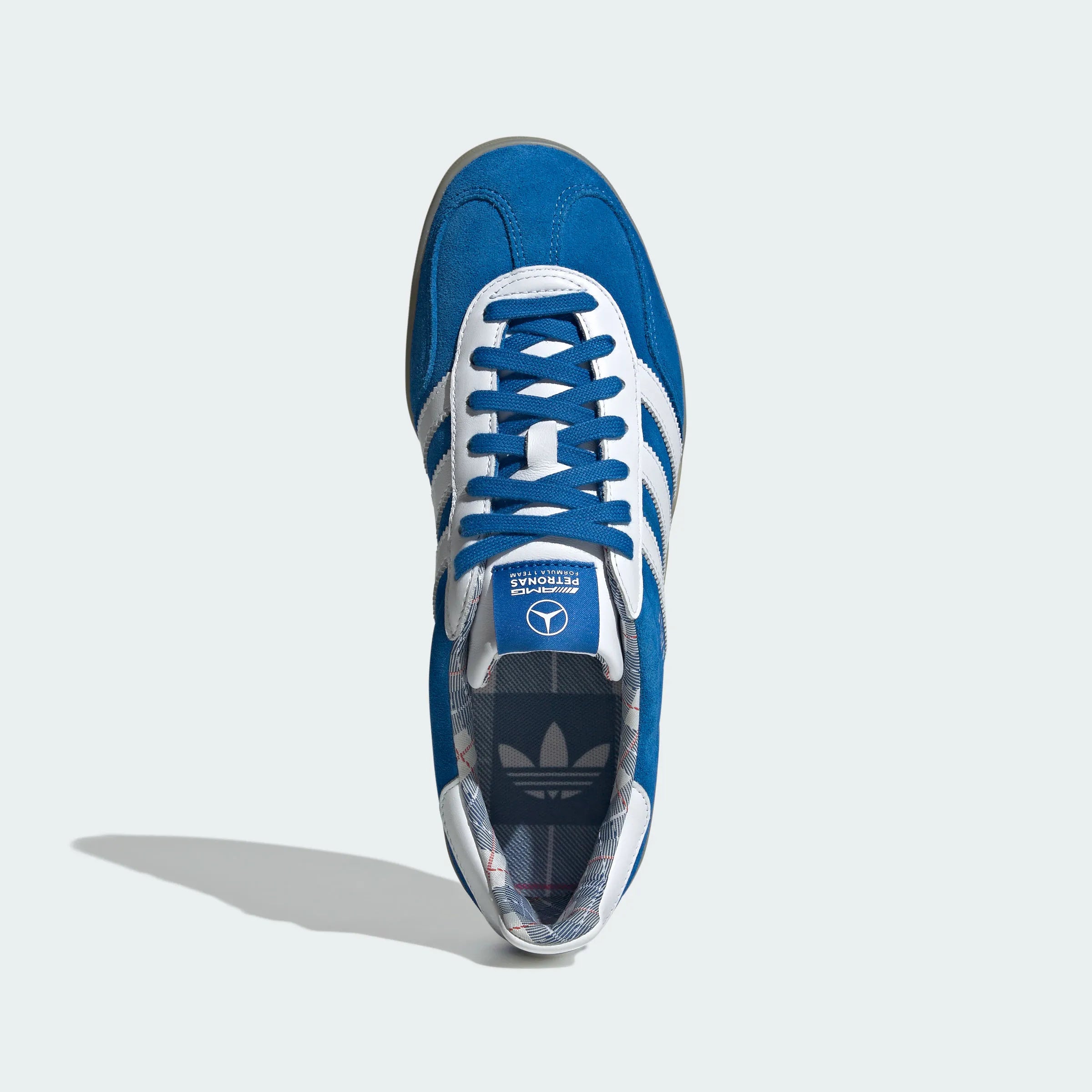 Adidas Originals – Bright Blue / White Suede Casual Sneakers