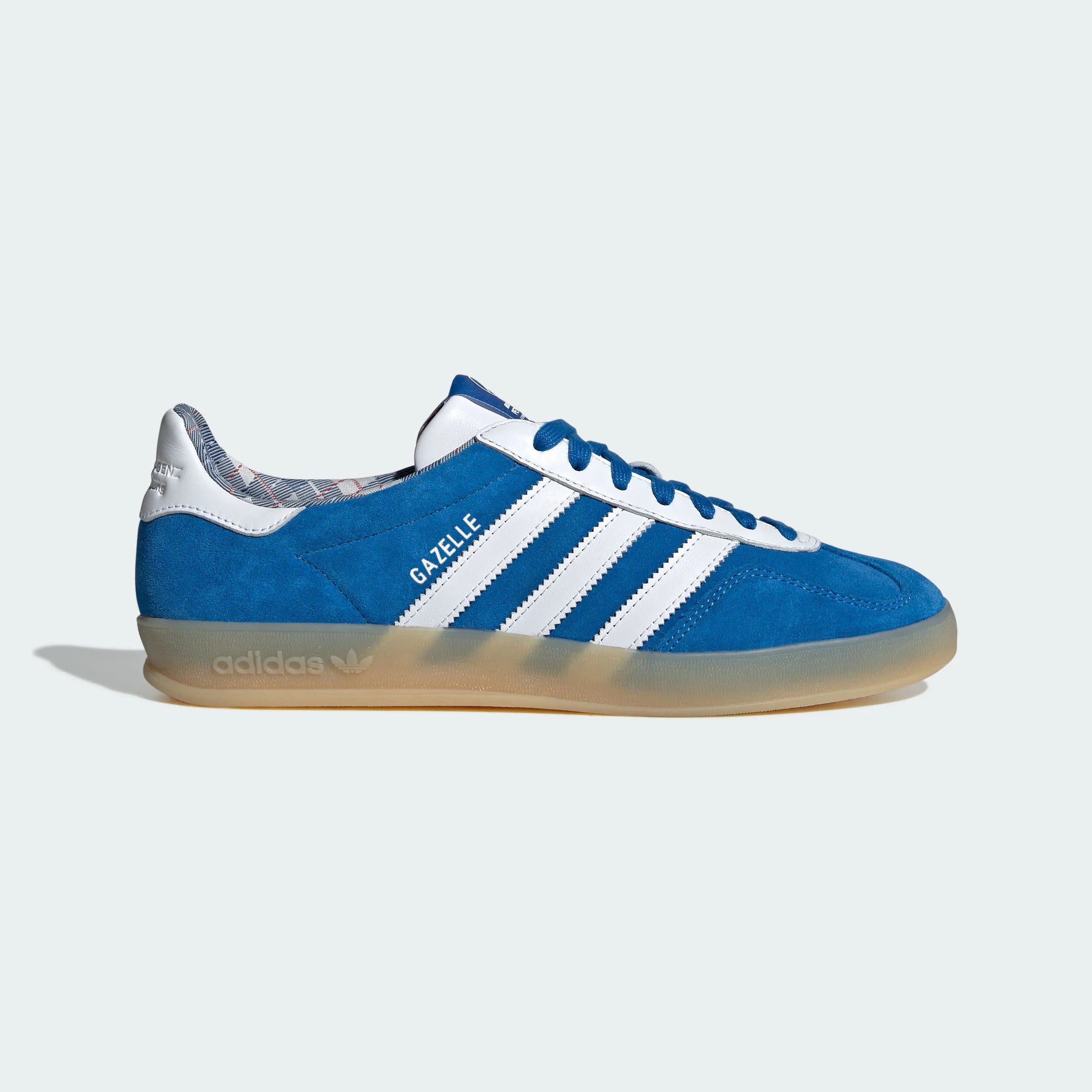 Adidas Originals – Bright Blue / White Suede Casual Sneakers