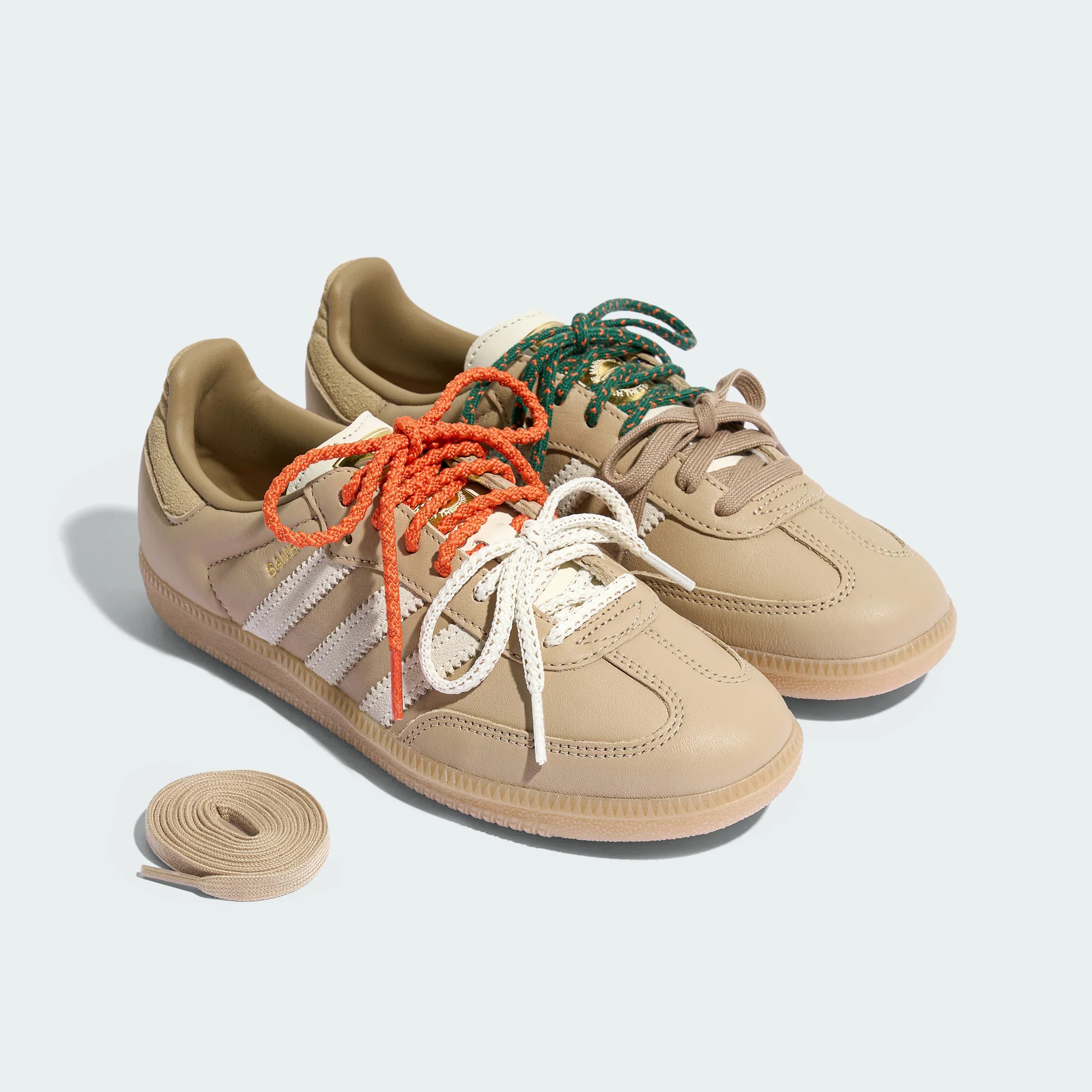 Adidas Originals – Beige / White Leather Casual Sneakers