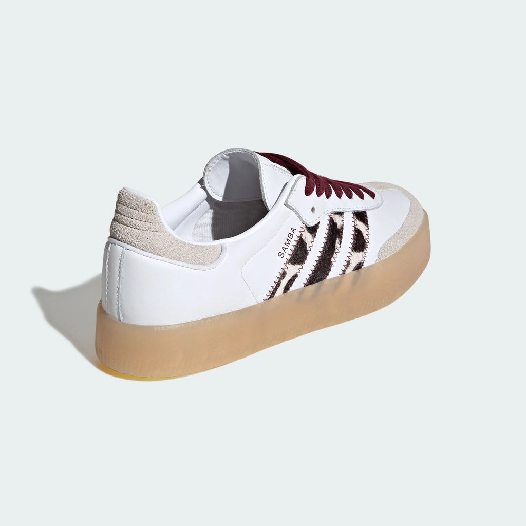 Adidas Originals – White Leopard Print Platform Casual Sneakers