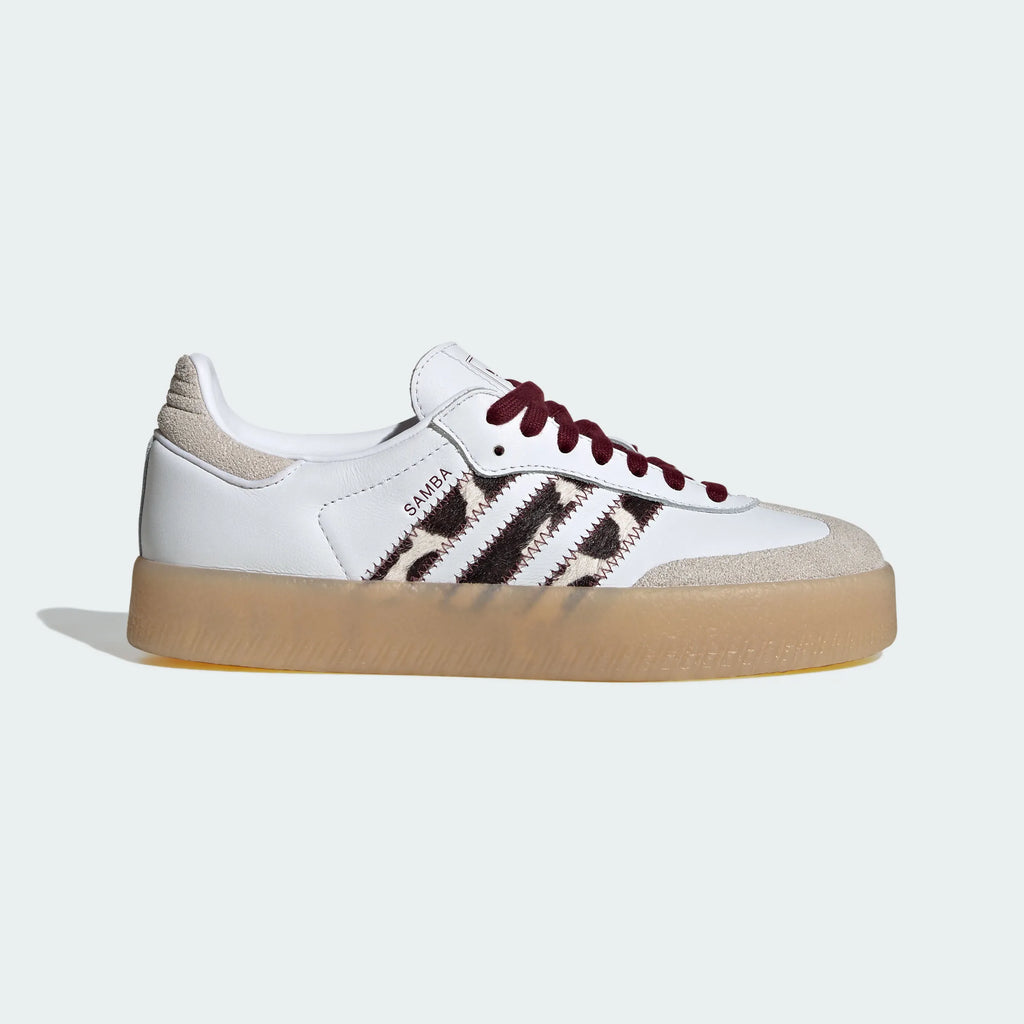 Adidas Originals – White Leopard Print Platform Casual Sneakers