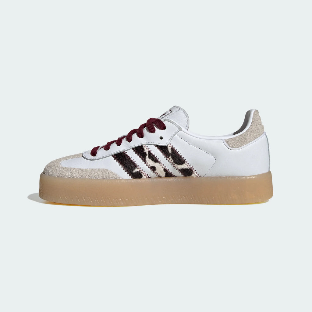 Adidas Originals – White Leopard Print Platform Casual Sneakers