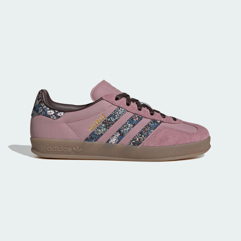 Adidas Originals – Dusty Pink Floral Print Suede Casual Sneakers