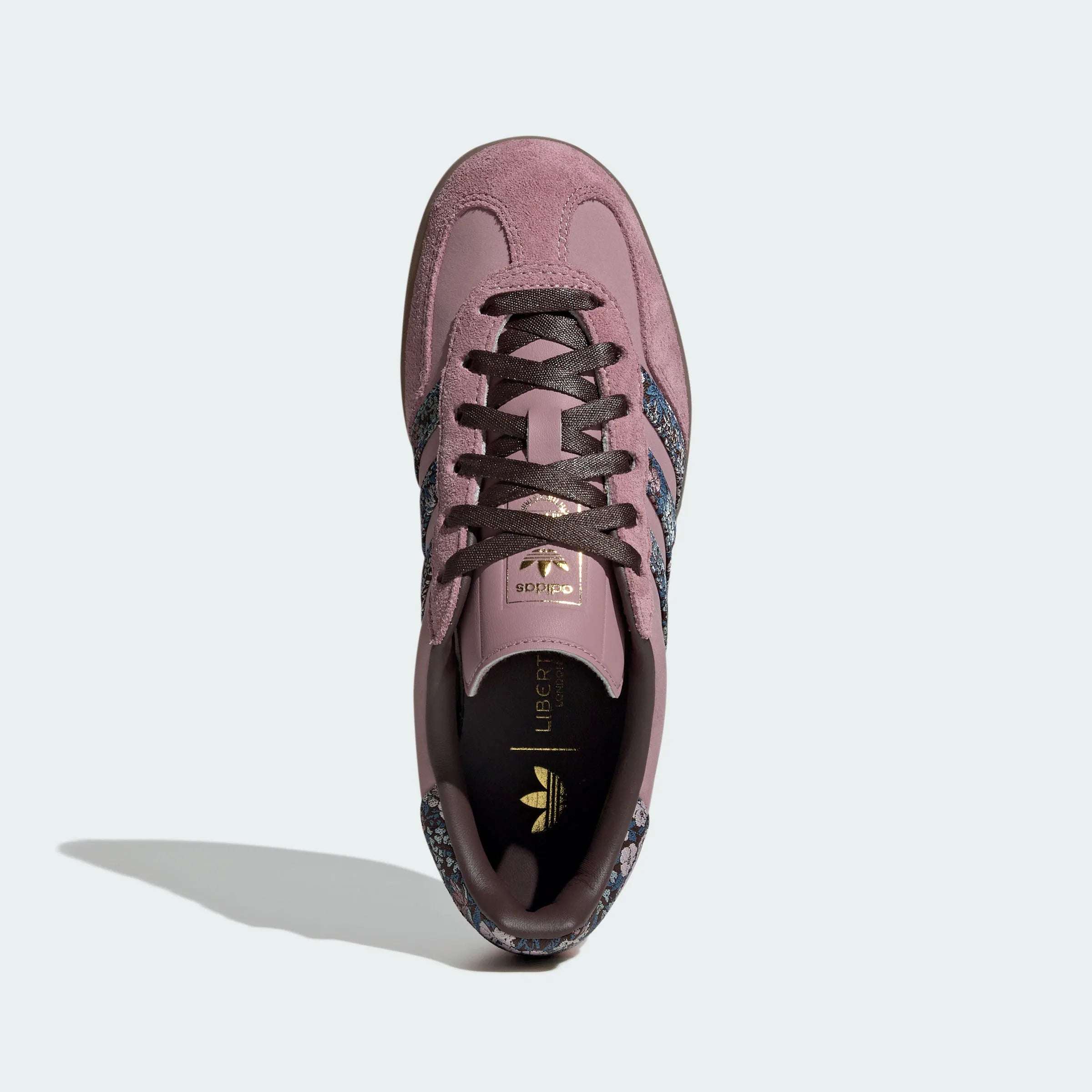 Adidas Originals – Dusty Pink Floral Print Suede Casual Sneakers
