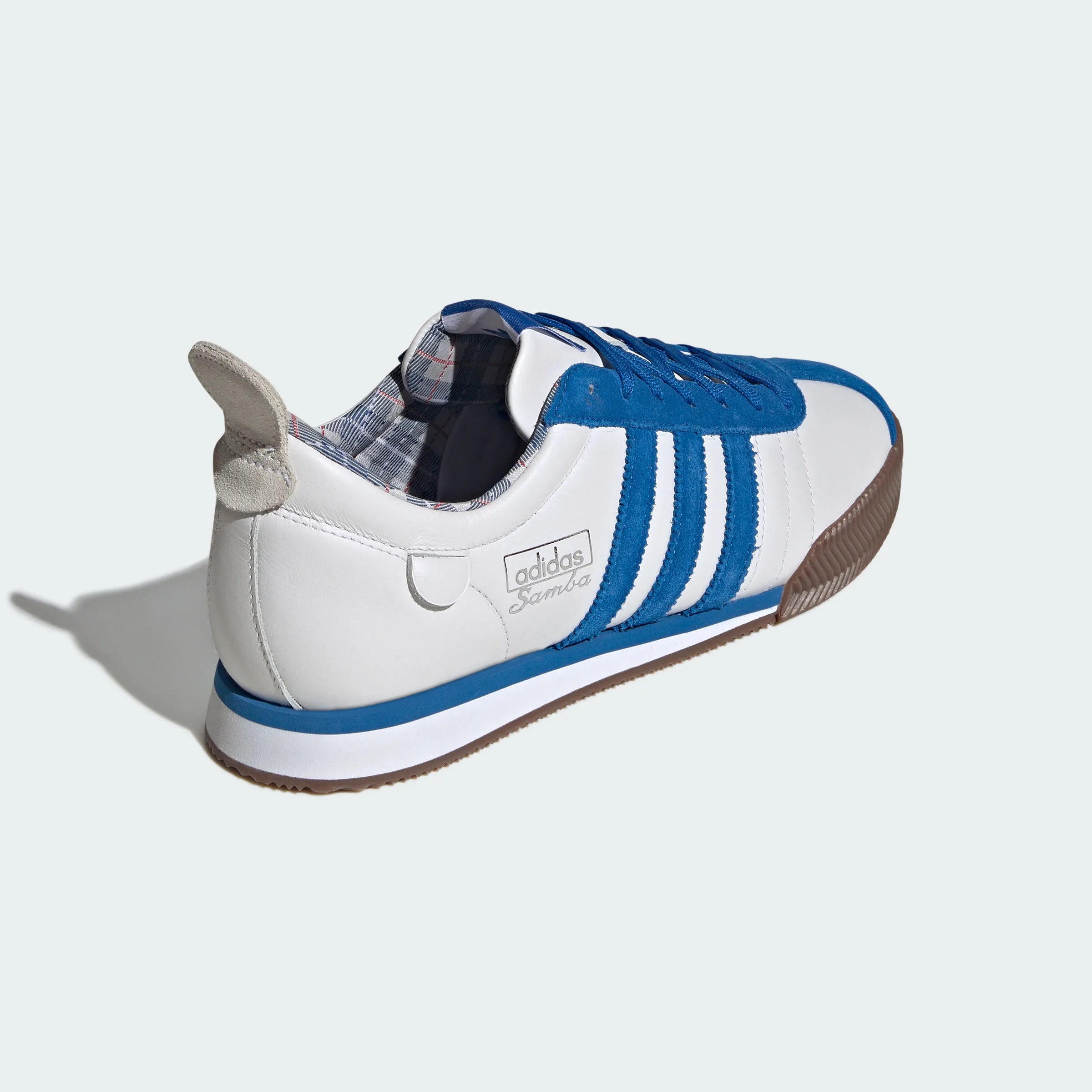 Adidas Originals – White / Blue Leather Retro Casual Sneakers