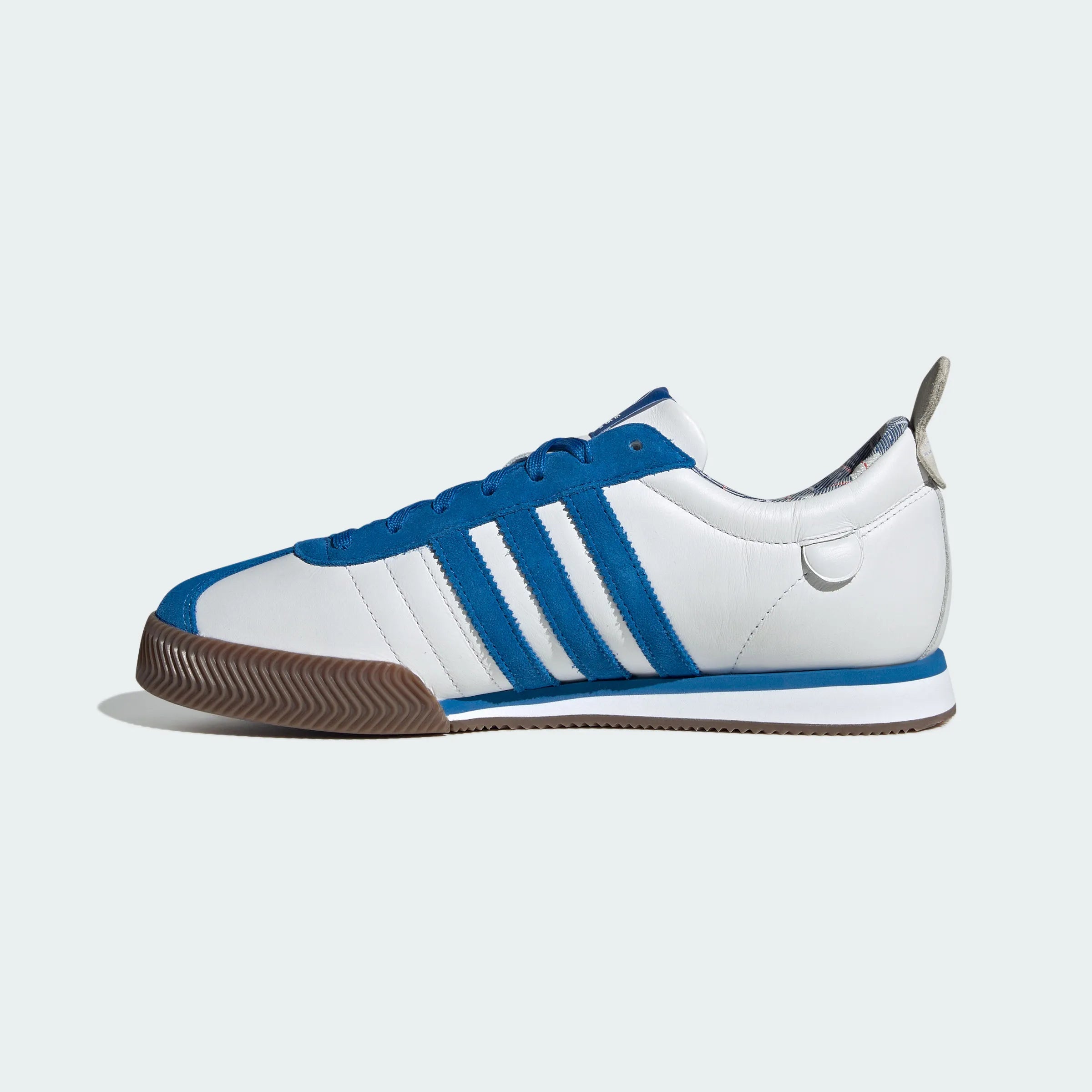 Adidas Originals – White / Blue Leather Retro Casual Sneakers