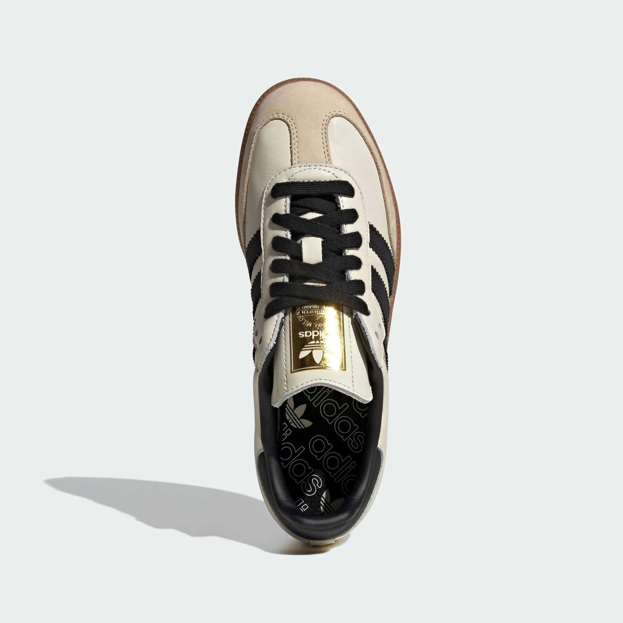 Adidas Originals – Cream / /Black Leather Casual Sneakers