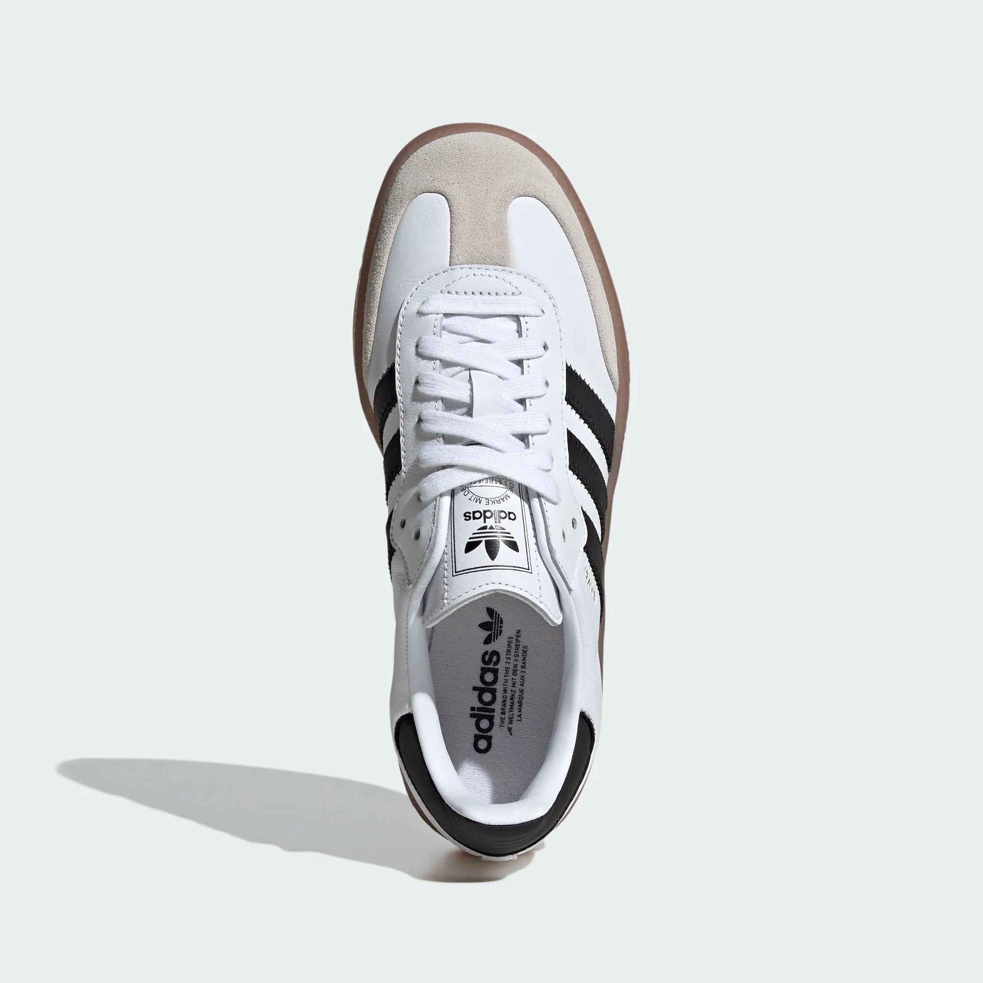 Adidas Originals – White / Black Platform Leather Casual Sneakers