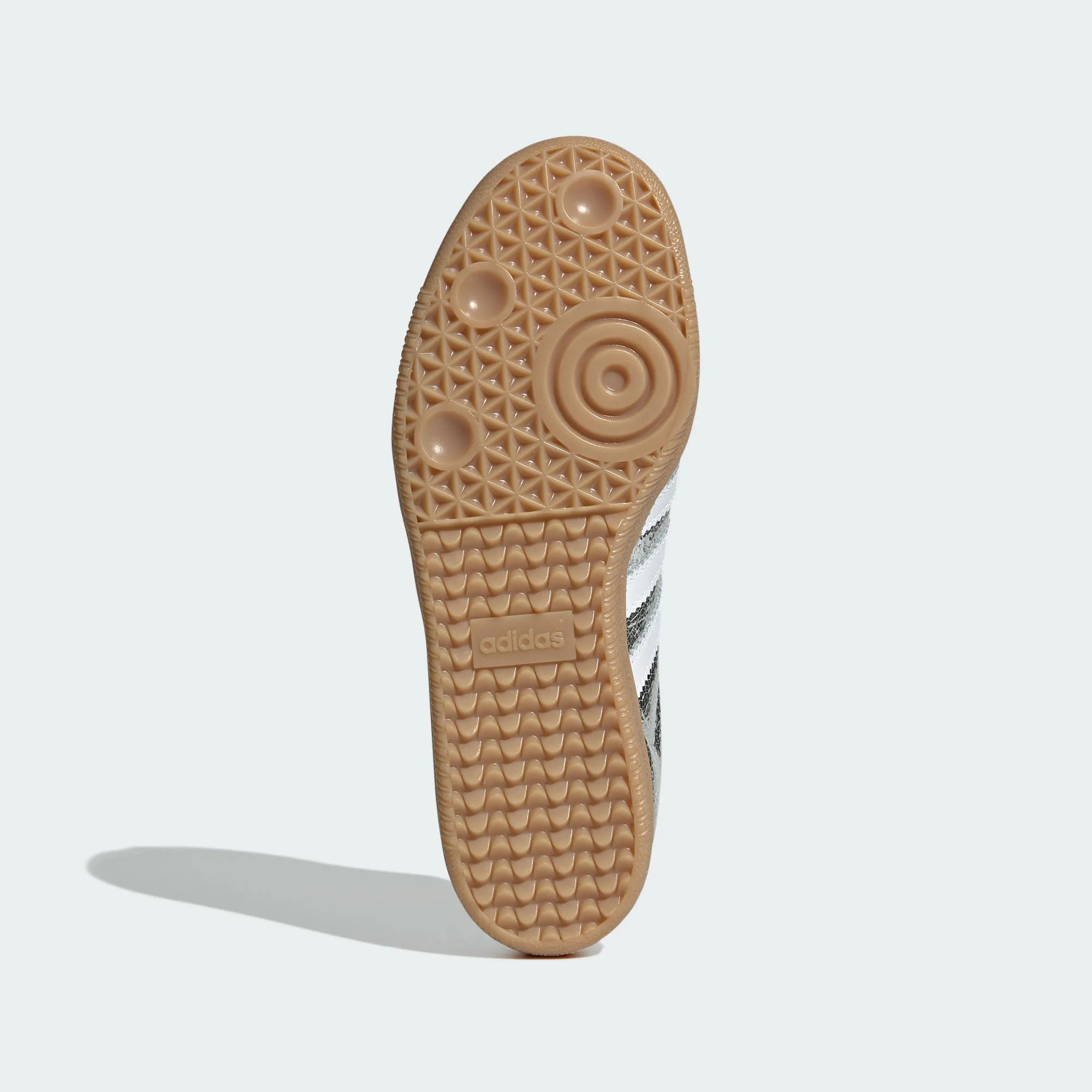 Adidas Originals – Silver Crackle / White Leather Casual Sneakers