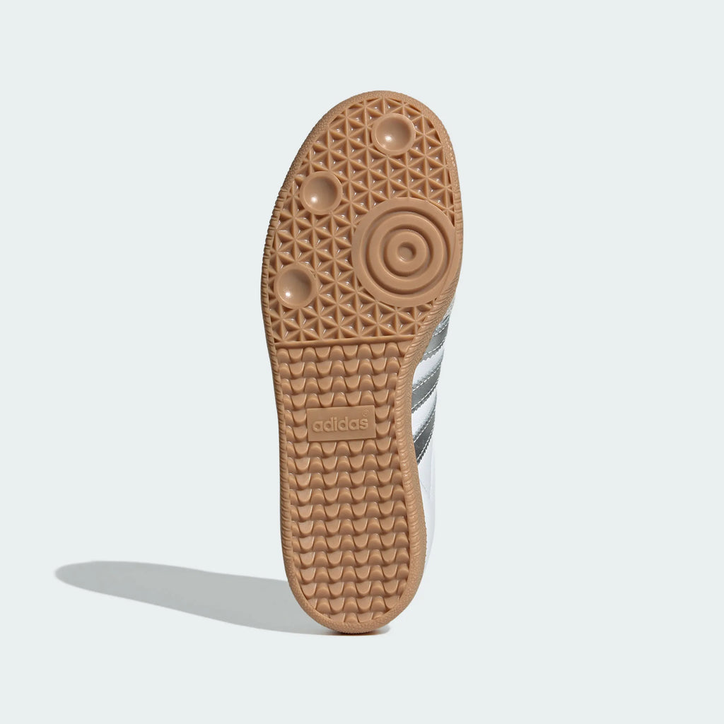 Adidas Originals – White / Silver Leather Casual Sneakers
