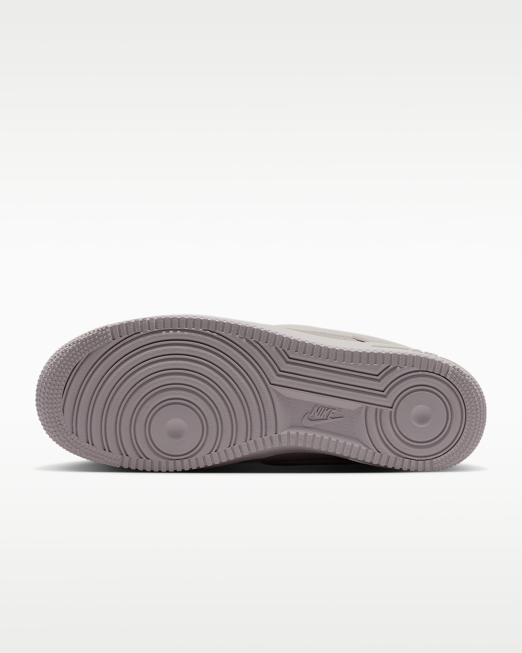 Nike Air Force 1 '07 Light Lavender Suede Off-White Swoosh Sneakers