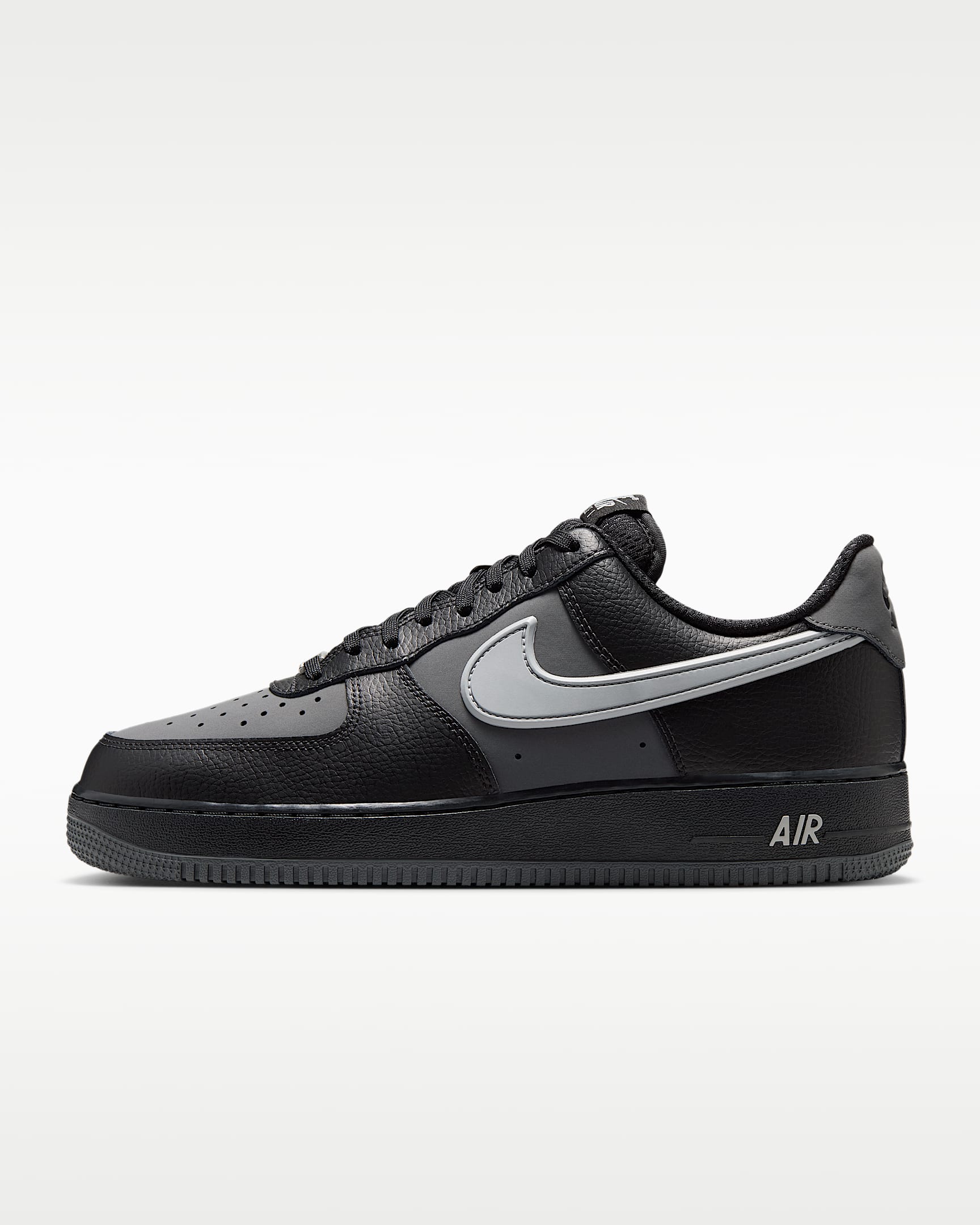Nike Air Force 1 '07 Black Grey Color Block Sneakers