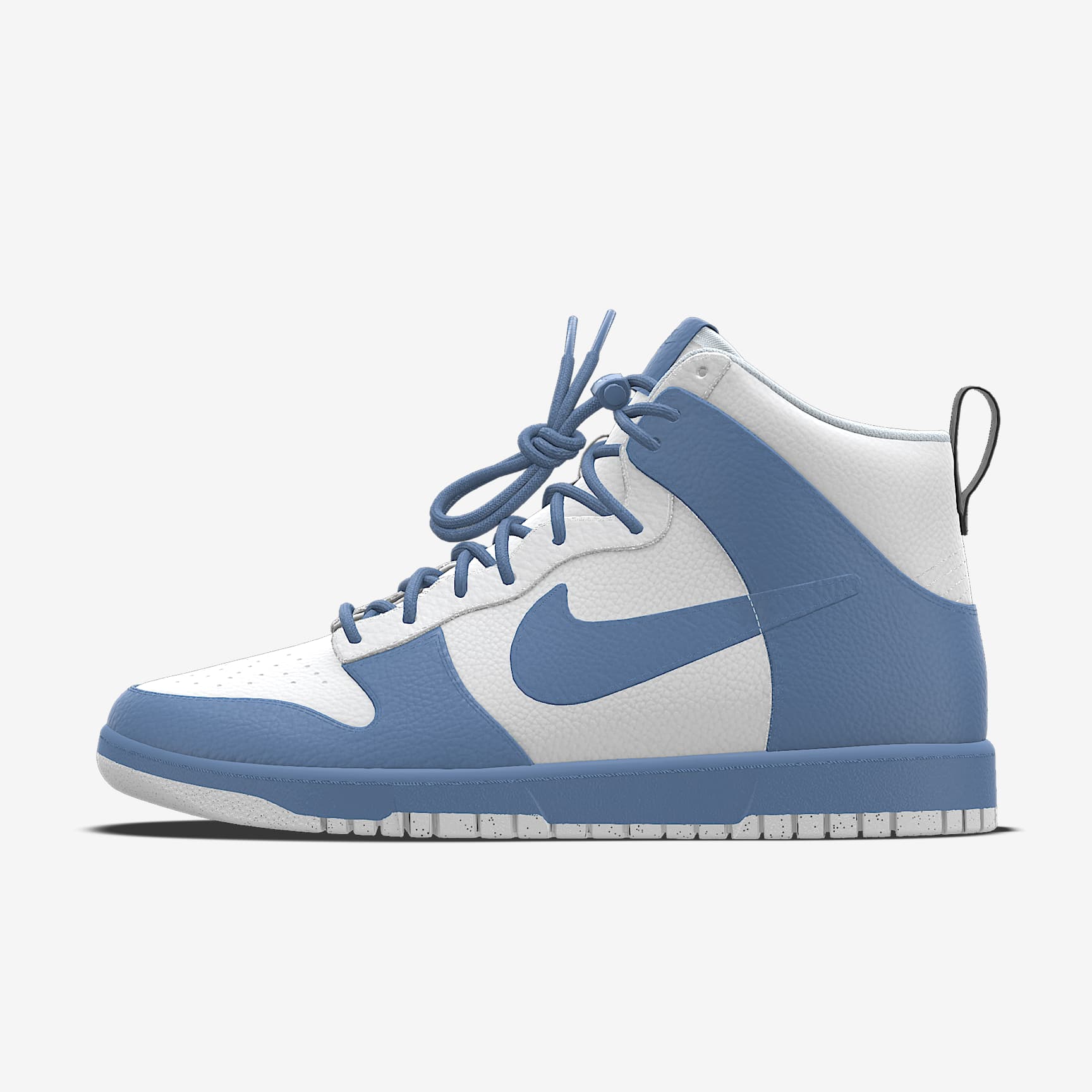 Nike Dunk High White Dusty Blue Color-Block Sneakers