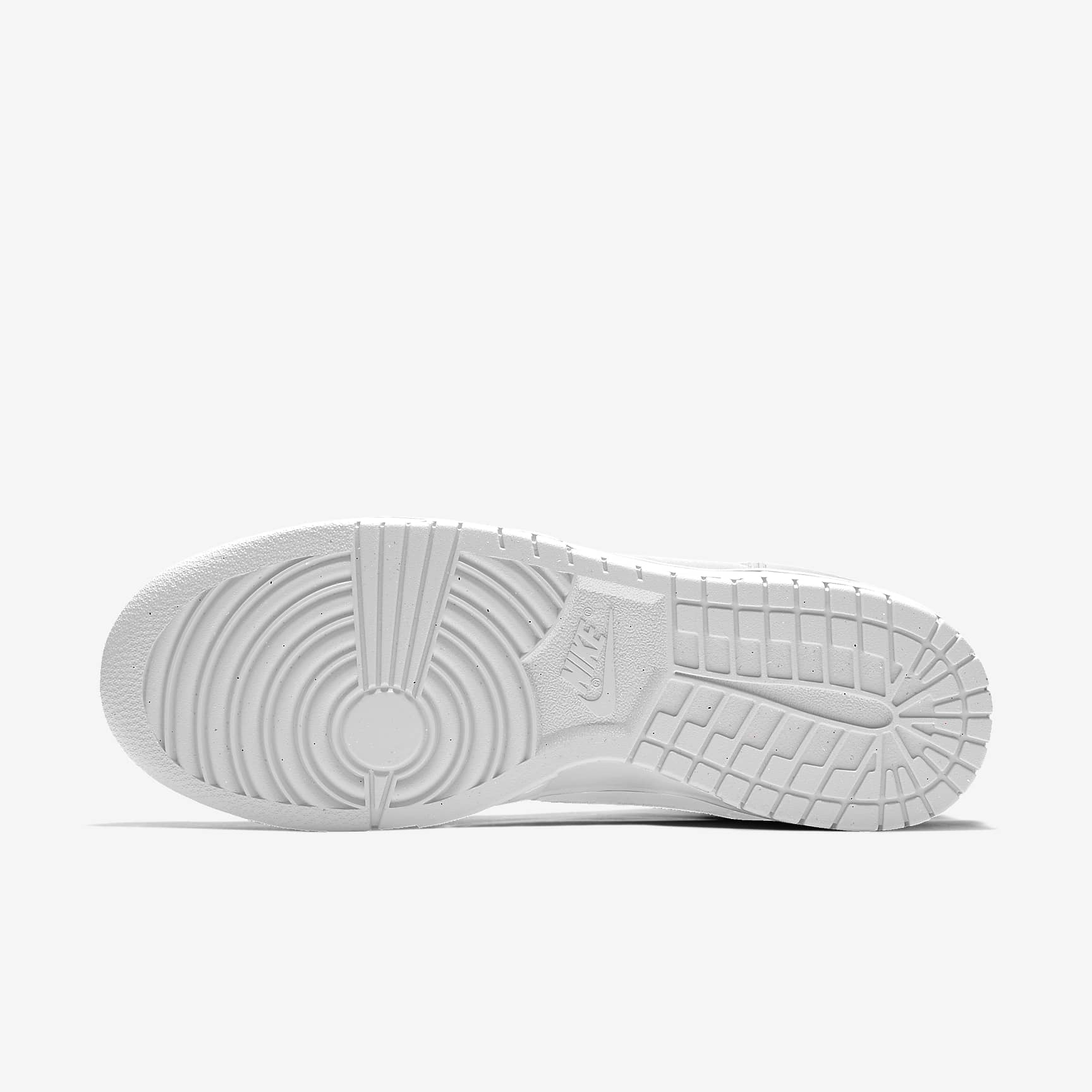 Nike Dunk High Triple White Leather Sneakers