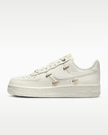 Nike Air Force 1 '07 Sail Gold Mini Swoosh Charms Sneakers
