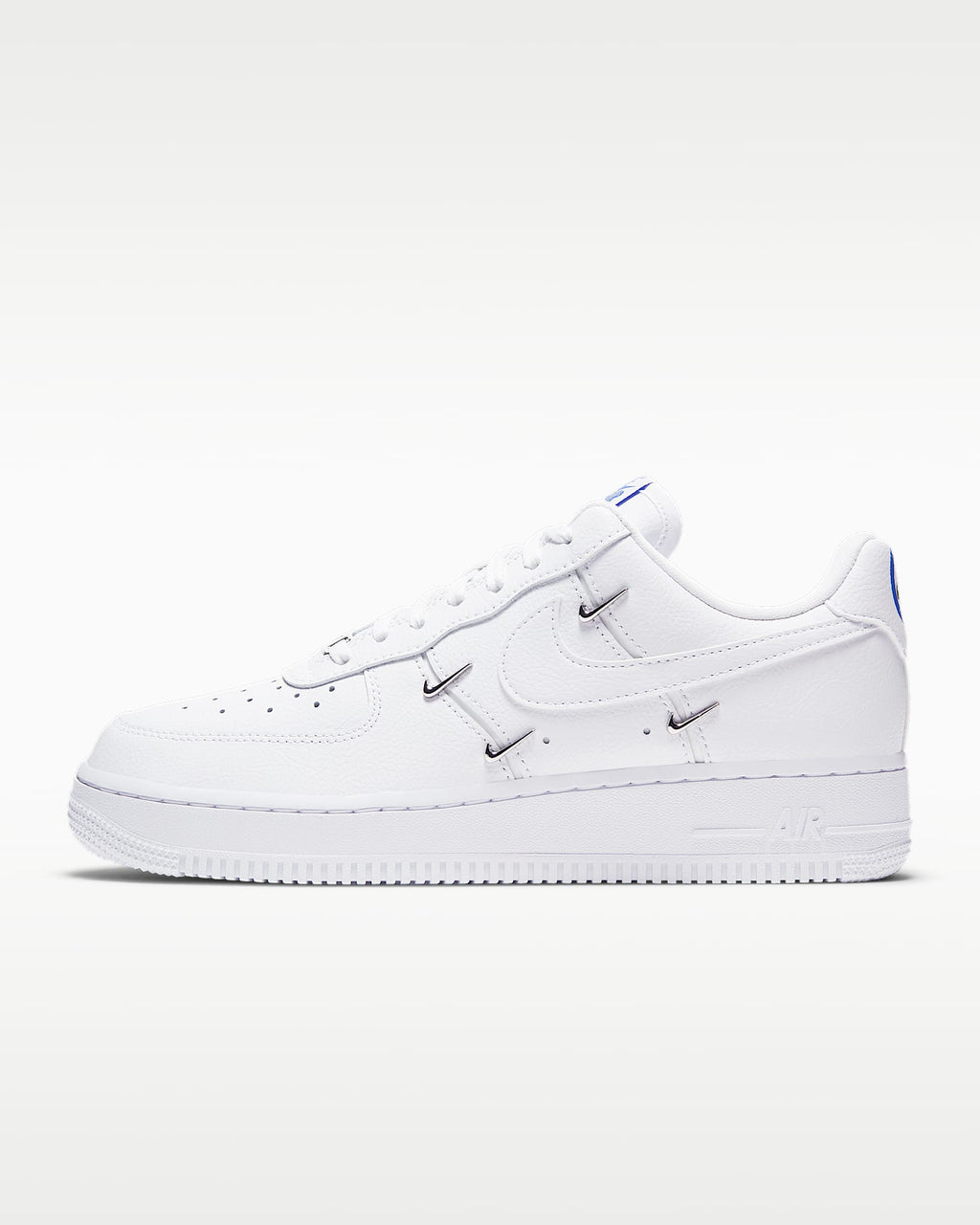Nike Air Force 1 '07 White Multi-Metal Mini Swoosh Sneakers