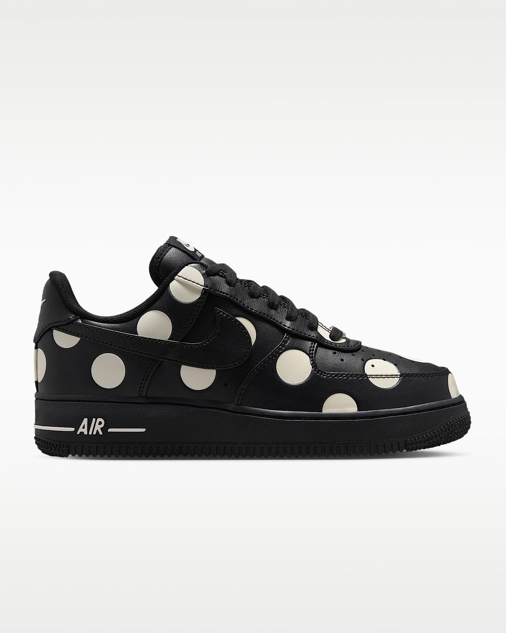 Nike Air Force 1 '07 Black White Polka Dot Sneakers