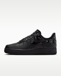 Nike Air Force 1 '07 Black 3D Floral Ornament Sneakers
