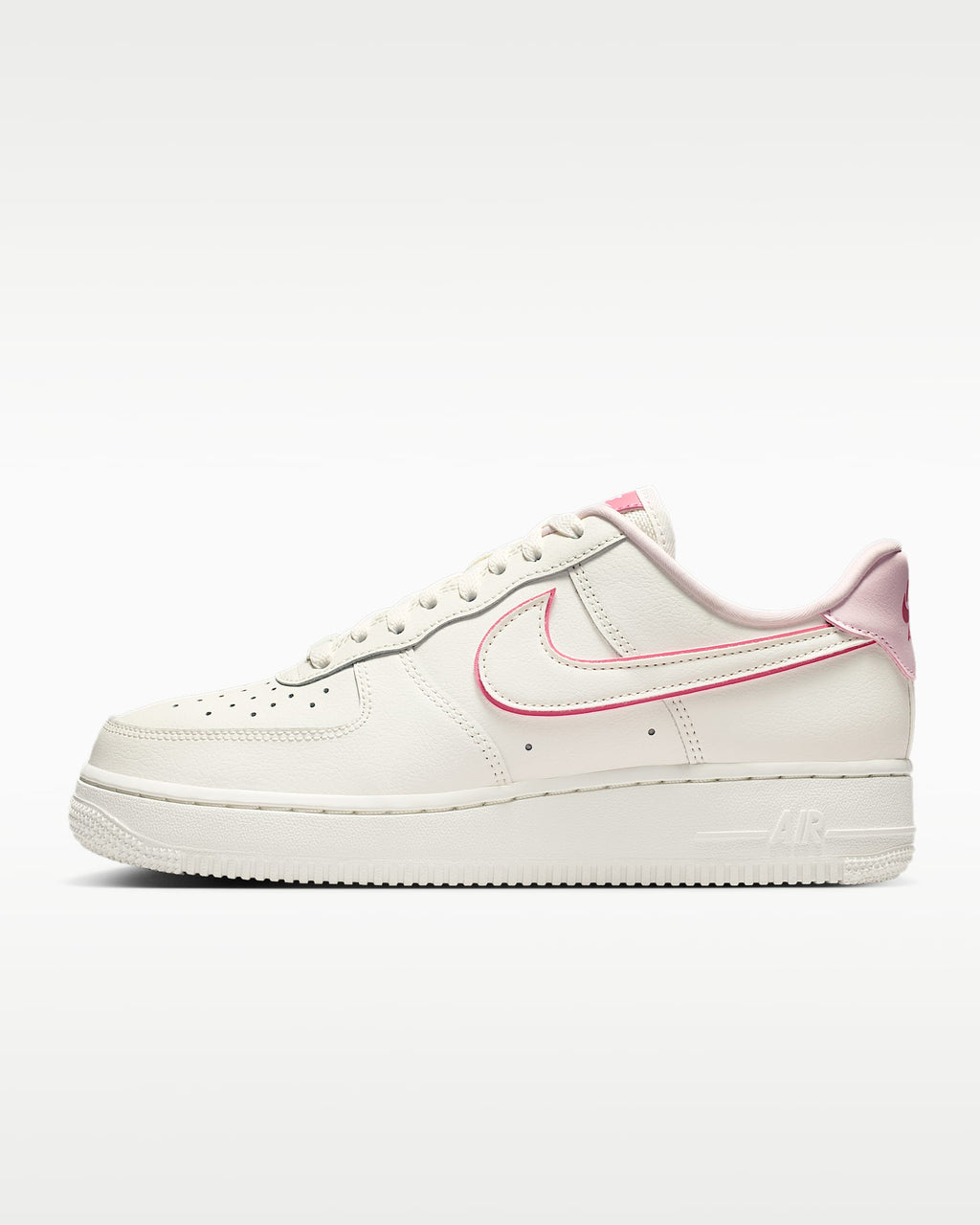 Nike Air Force 1 '07 Cream Pink Outline Sneakers