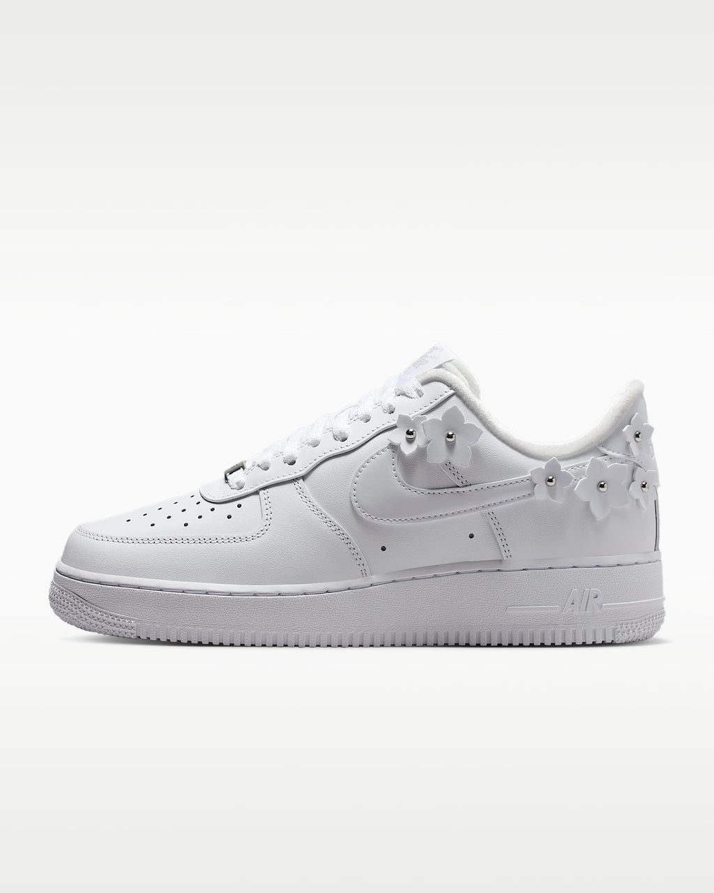 Nike Air Force 1 '07 White 3D Floral Ornament Sneakers