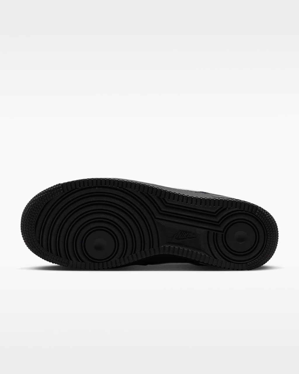 Nike Air Force 1 '07 Black Satin White Swoosh Sneakers